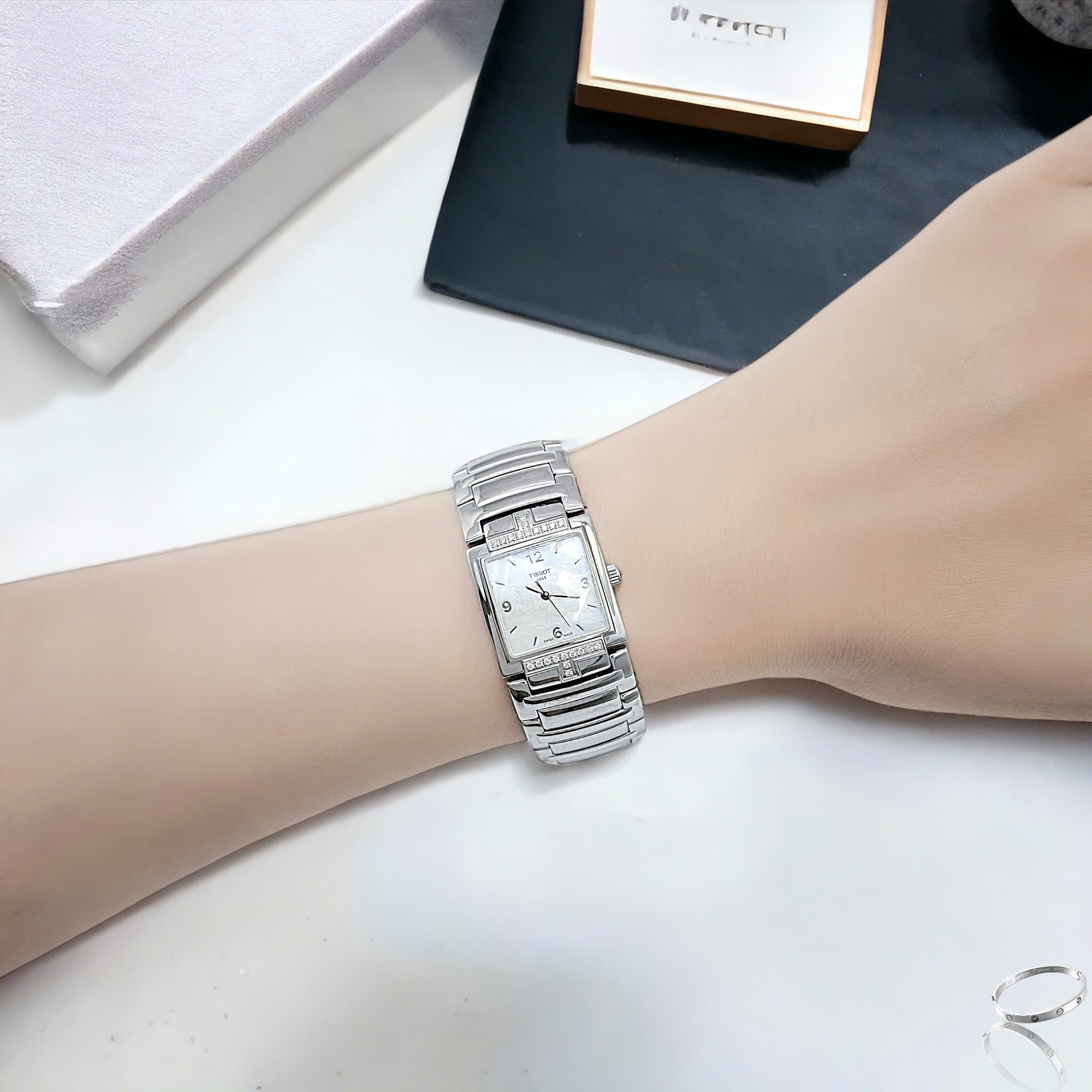 Ảnh 4 của (ĐỒNG HỒ NỮ) Tissot Quartz T051.310.61.117.00 T-Evocation Diamonds on Benzel ( T0513106111700 )