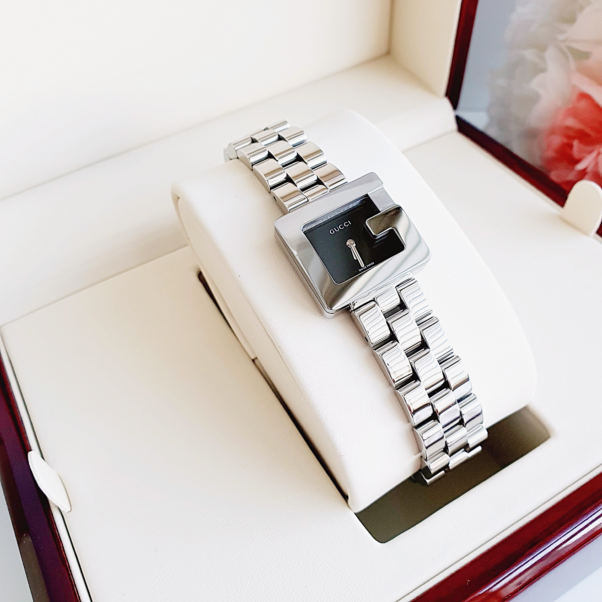 (ĐỒNG HỒ NỮ) Gucci G-watch 3600L serri YA036503 23x31mm (~30mm tròn)