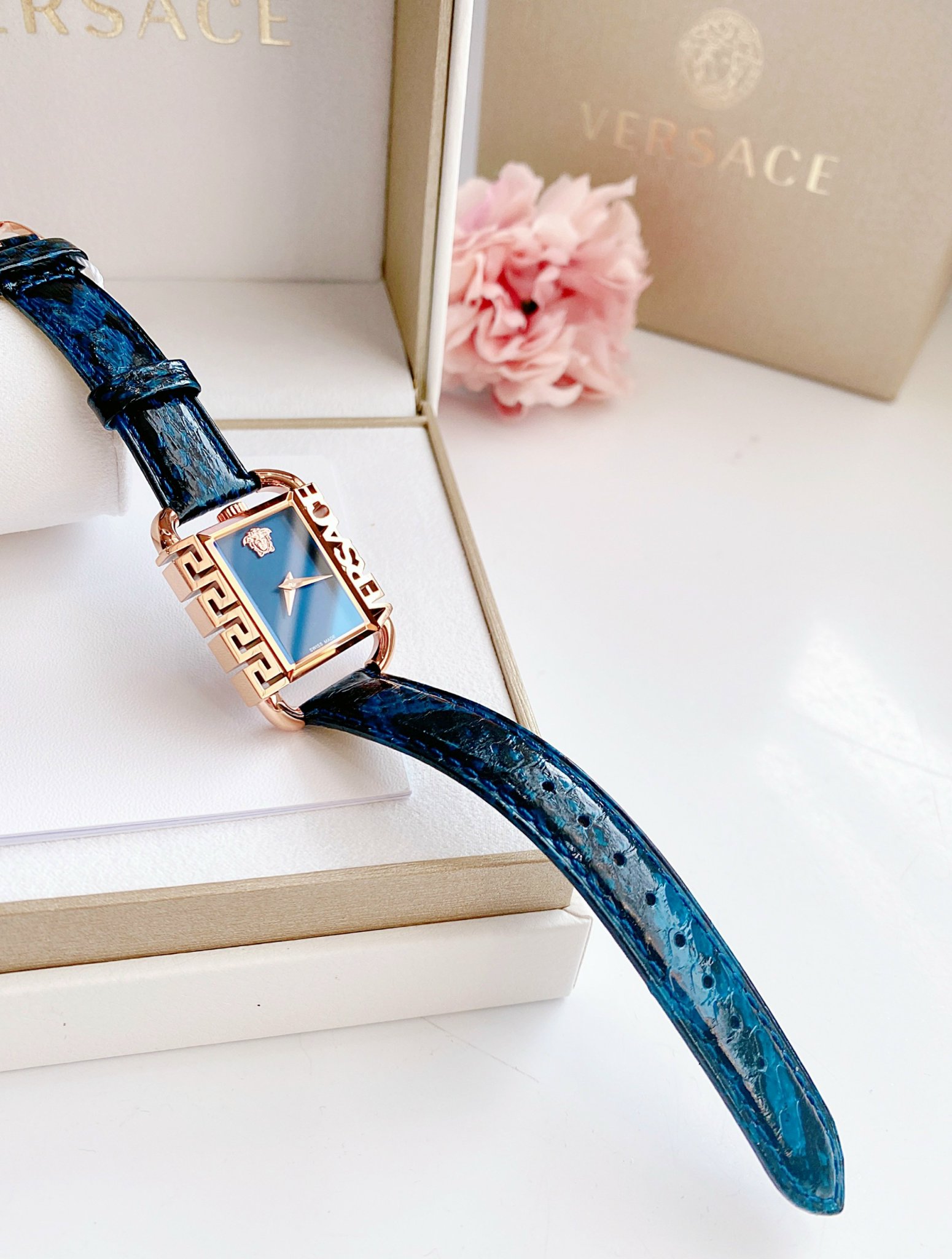Ảnh 6 của (ĐỒNG HỒ NỮ) Versace Flair Quartz Blue Dial Ladies Watch VE3B00322