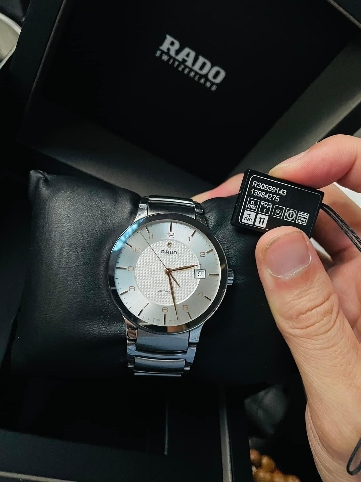 Ảnh 3 của (HÀNG LƯỚT) Đồng hồ nam RADO CENTRIX L AUTOMATIC SWISS WATCH 38MM R30939143