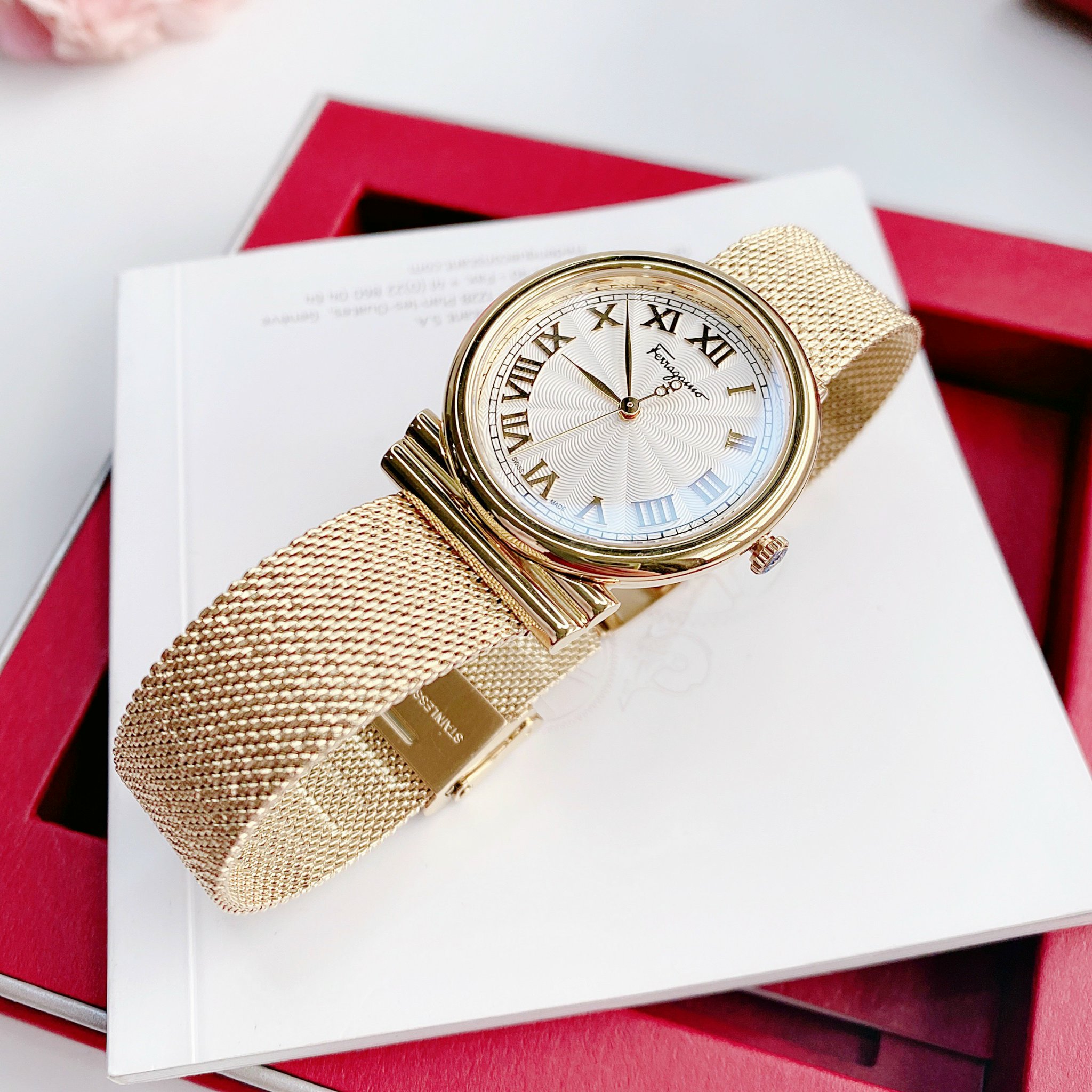 Ảnh 2 của (ĐỒNG HỒ NỮ) SALVATORE FERRAGAMO GANCINI SFUF00421 Quazt watch 34mm