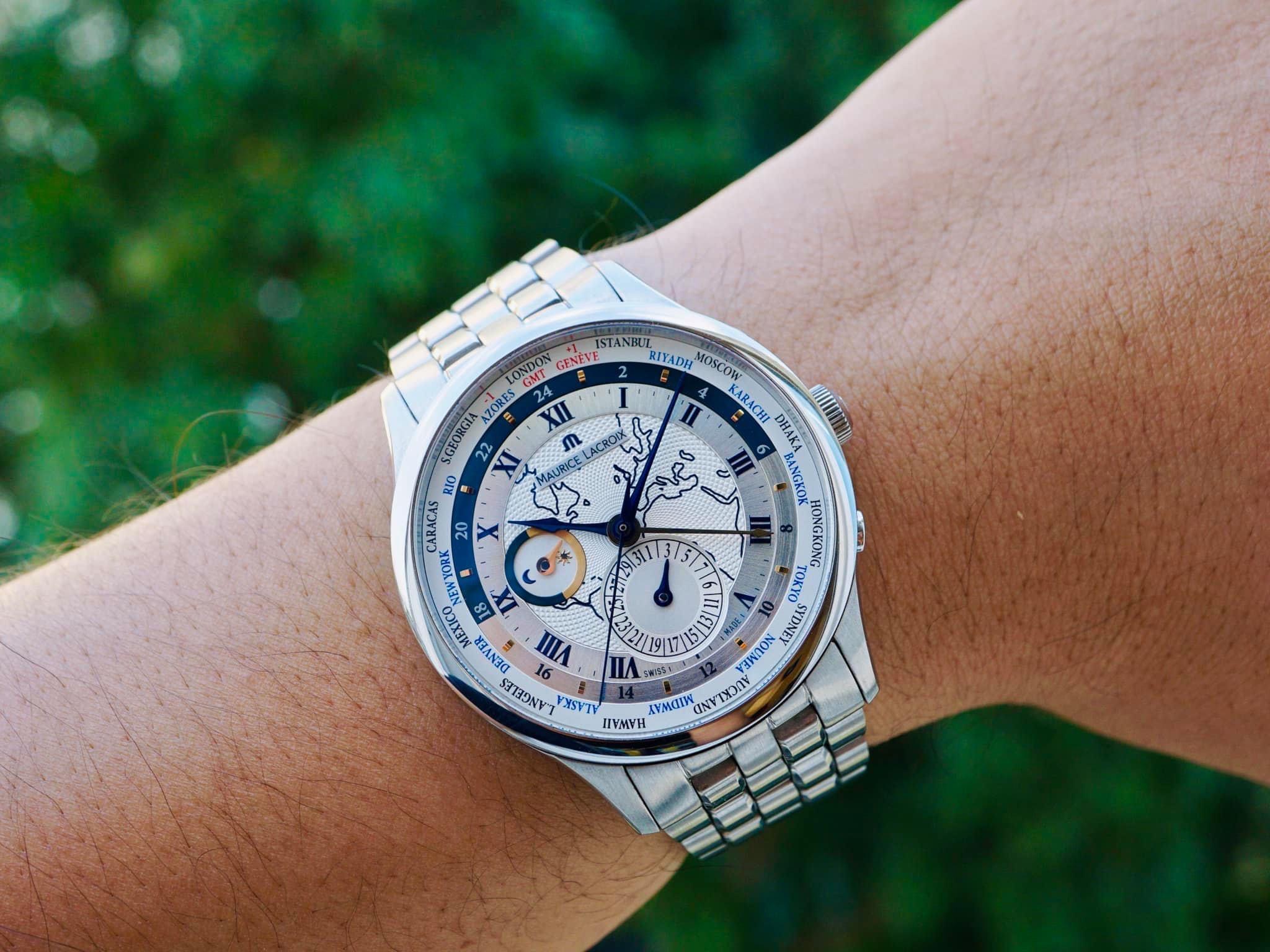 Ảnh 5 của Maurice Lacroix Masterpiece Worldtimer MP6008-SS002-111-1 likenew 95%