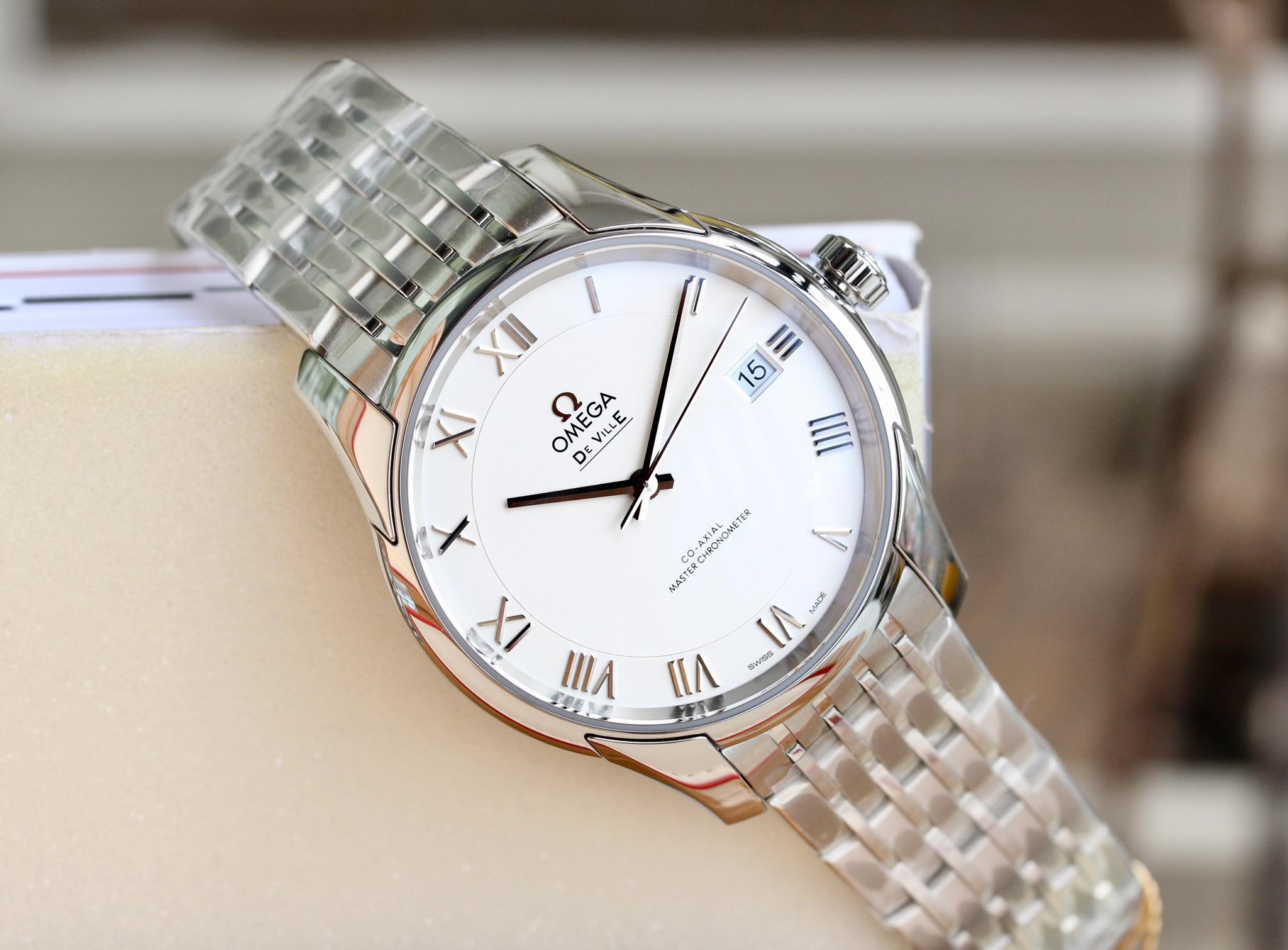 Ảnh 8 của (ĐỒNG HỒ NAM) (NEW) Omega De Ville Hour Vision Watch 433.10.41.21.02.001 (43310412102001) 41mm