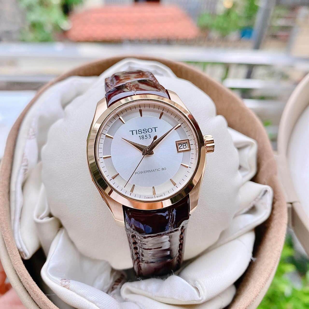 (ĐỒNG HỒ NỮ) TISSOT COUTURIER POWERMATIC 80 LADY T035.207.36.031.00 (T0352073603100 ) 32mm