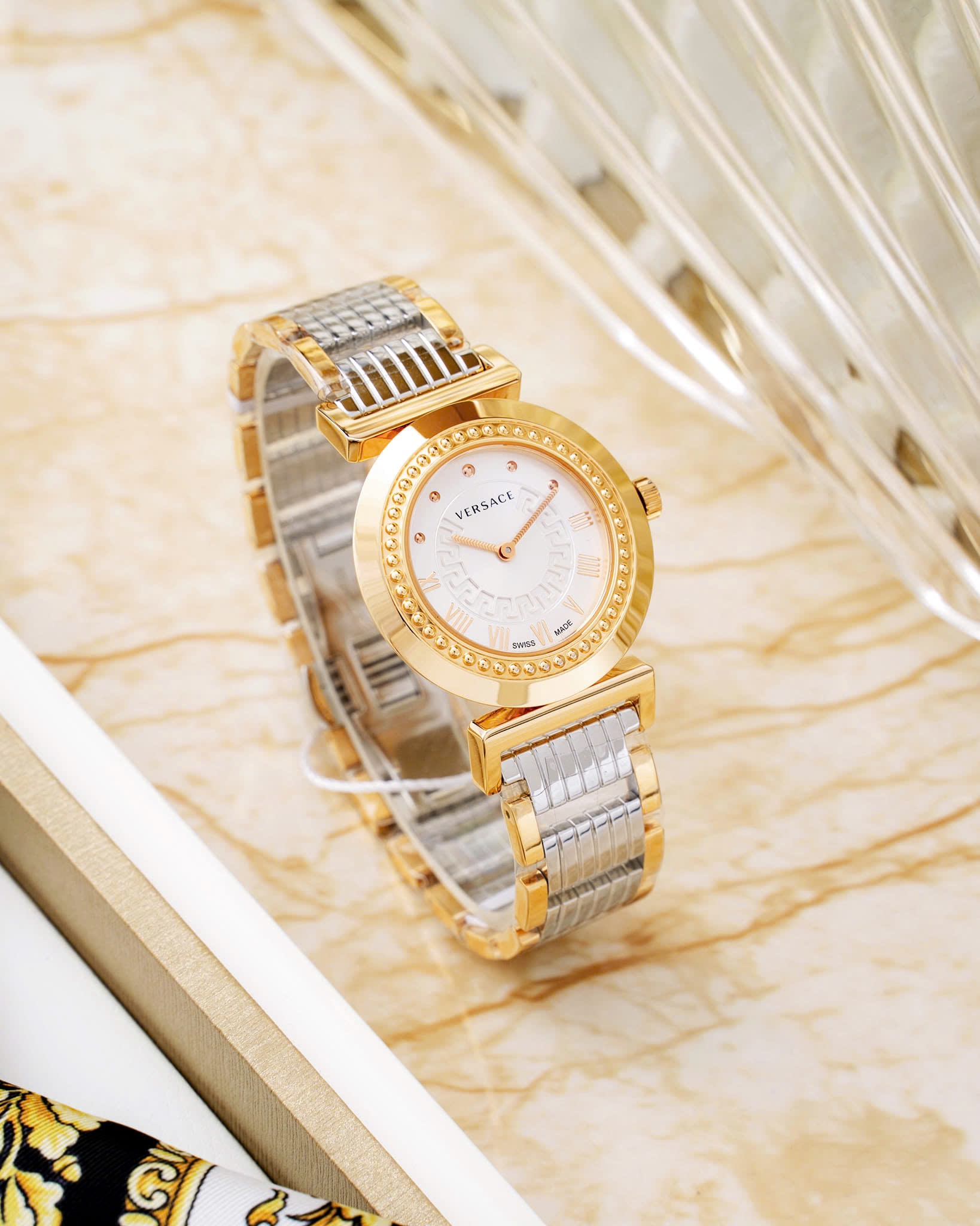 Ảnh 5 của (ĐỒNG HỒ NỮ) Versace Vanity Rose Gold Ion-Plated Watch P5Q80D499 S089 35mm