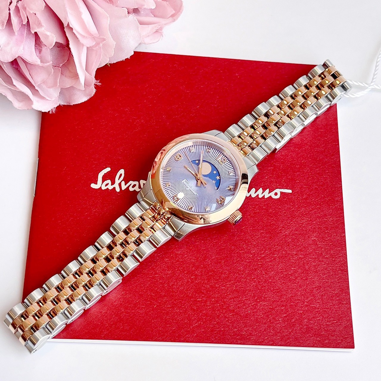 Ảnh 5 của (ĐỒNG HỒ NỮ) Salvatore Ferragamo SFMN00322 Duo Moonphase Quartz Blue Dial Ladies Watch