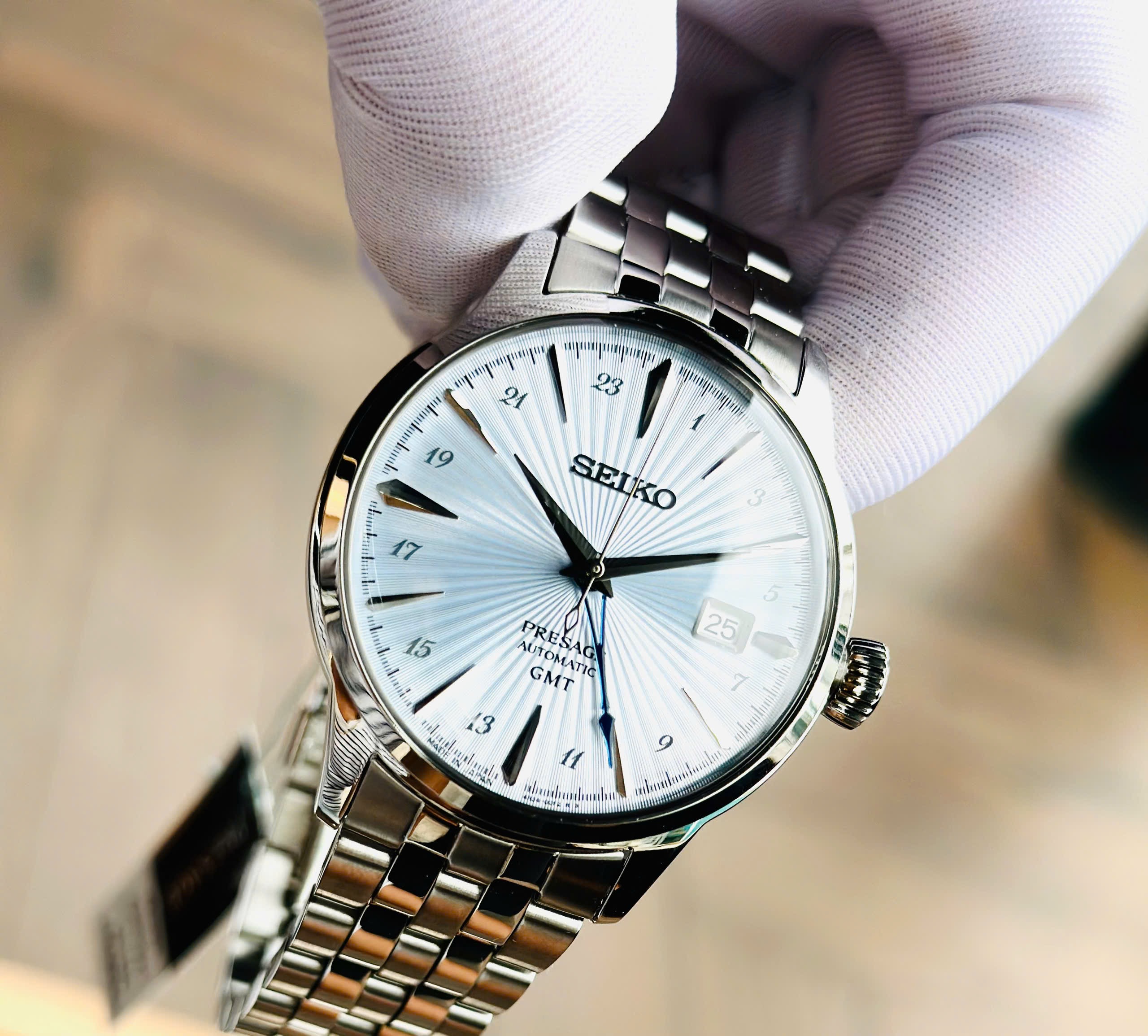 Ảnh 5 của (ĐỒNG HỒ NAM) Seiko Automatic SARY241 Presage Cocktail Time GMT 40.5mm