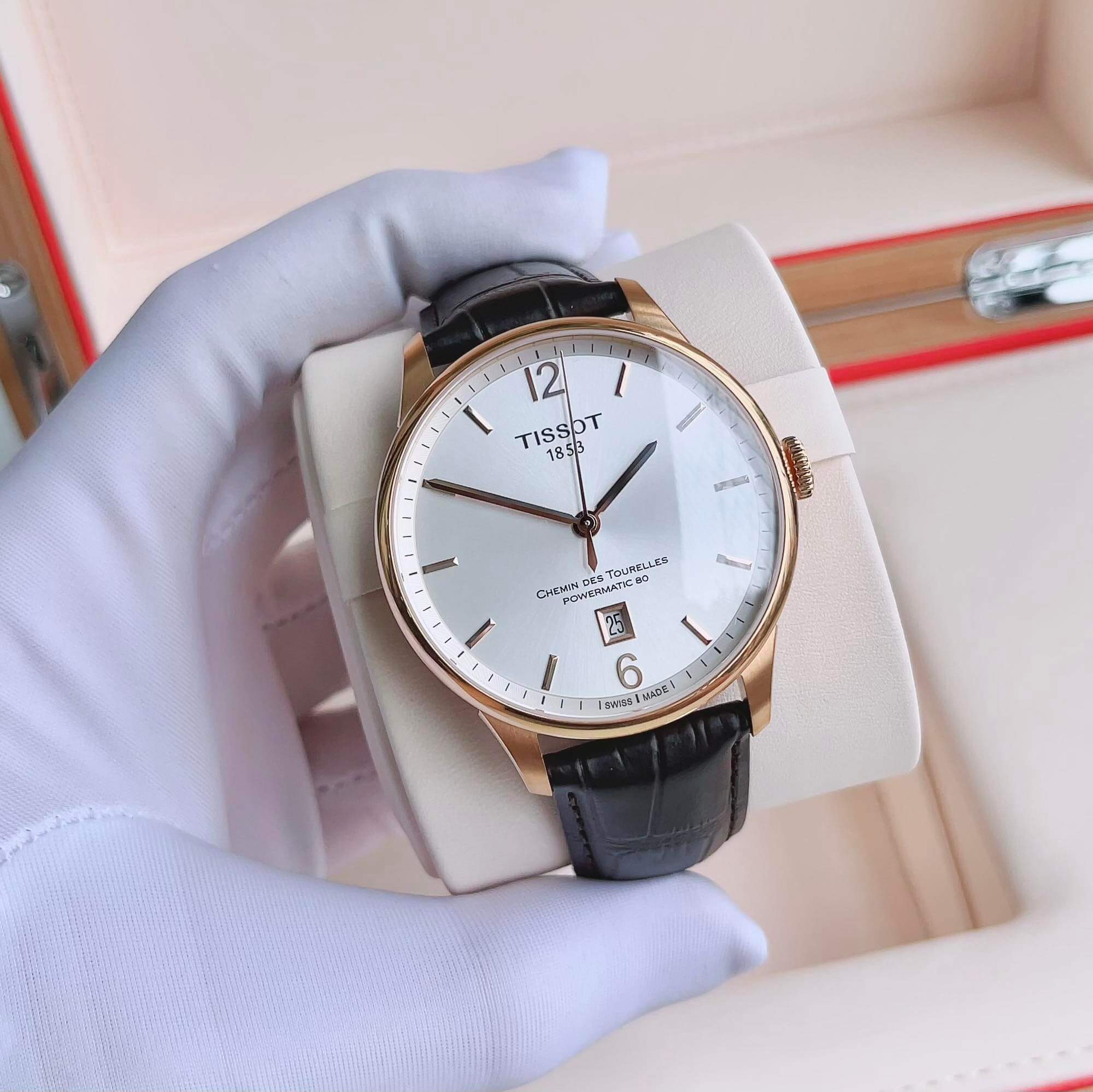 (ĐỒNG HỒ NAM) (New) Tissot Automatic Chemin Des Tourelles Powermatic 80 T099.407.36.037.00 ( T0994073603700 ) 42mm