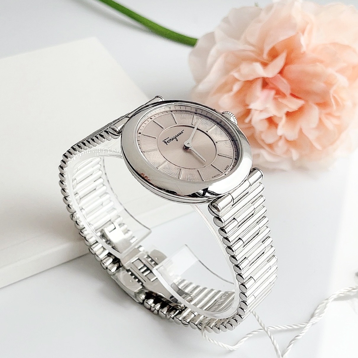 Ảnh 6 của (ĐỒNG HỒ NỮ) SALVATORE FERRAGAMO Ferragamo FIN040015 Style Symphonie Pink Sunray Dial Ladies Watch, 36mm