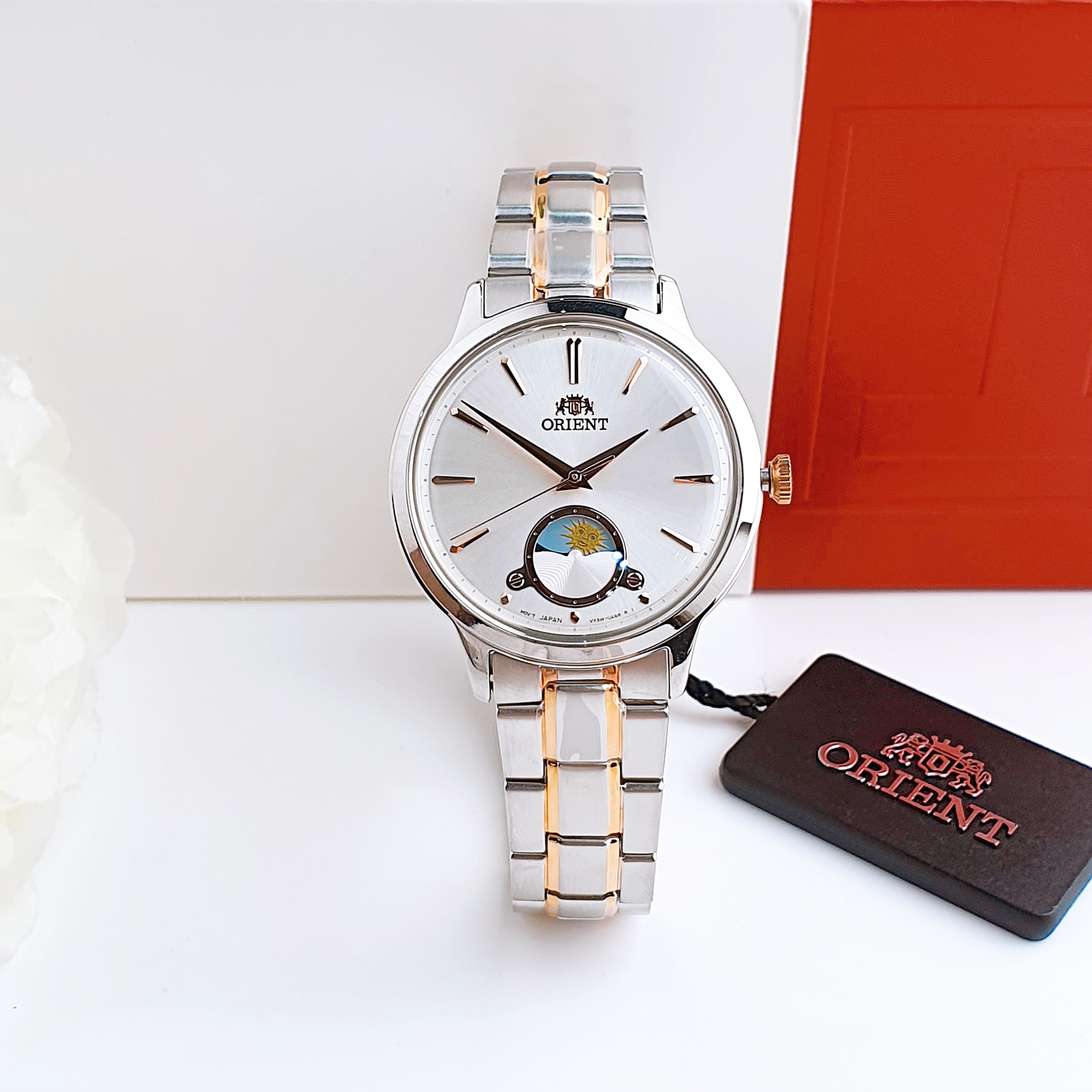 (ĐỒNG HỒ NỮ) Orient Sun and Moon RA-KB0001S10B ( RA-KB0001S ) 32mm