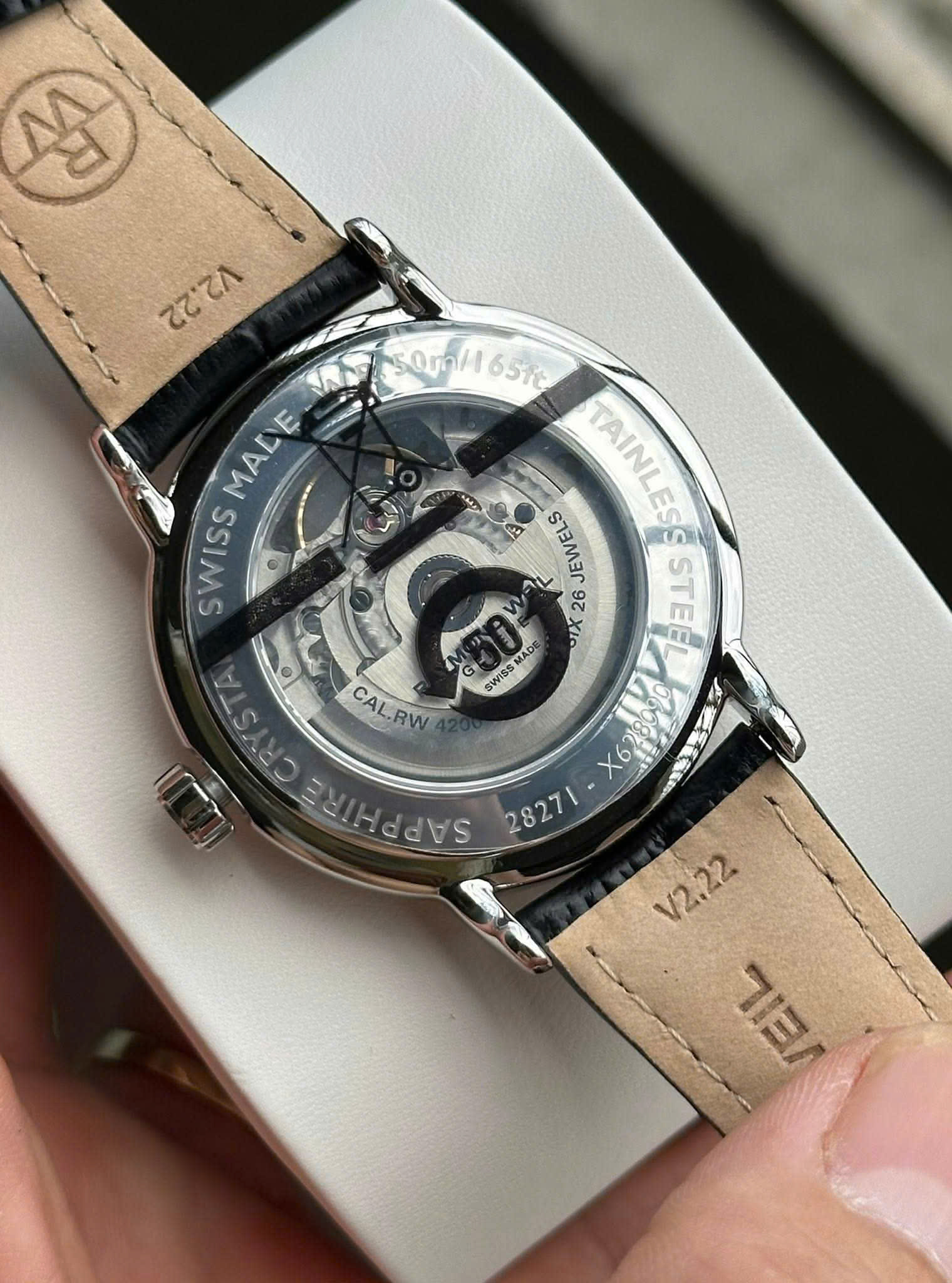 Ảnh 5 của (ĐỒNG HỒ NAM) (New) Raymond Weil Automatic 2827-STC-00608 ( 2827STC00608 ) automatic