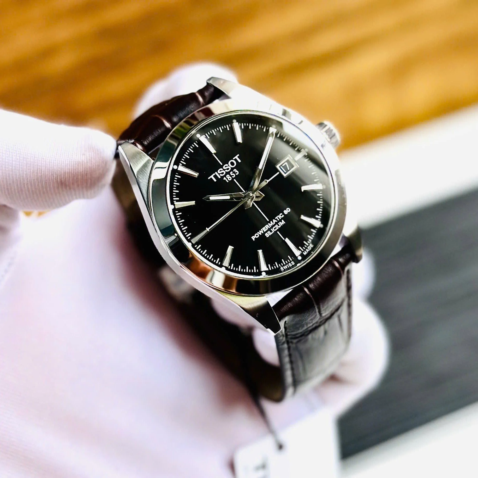 ( ĐỒNG HỒ NAM ) Tissot Gentleman Powermatic 80 Silicium 40mm T127.407.16.051.01