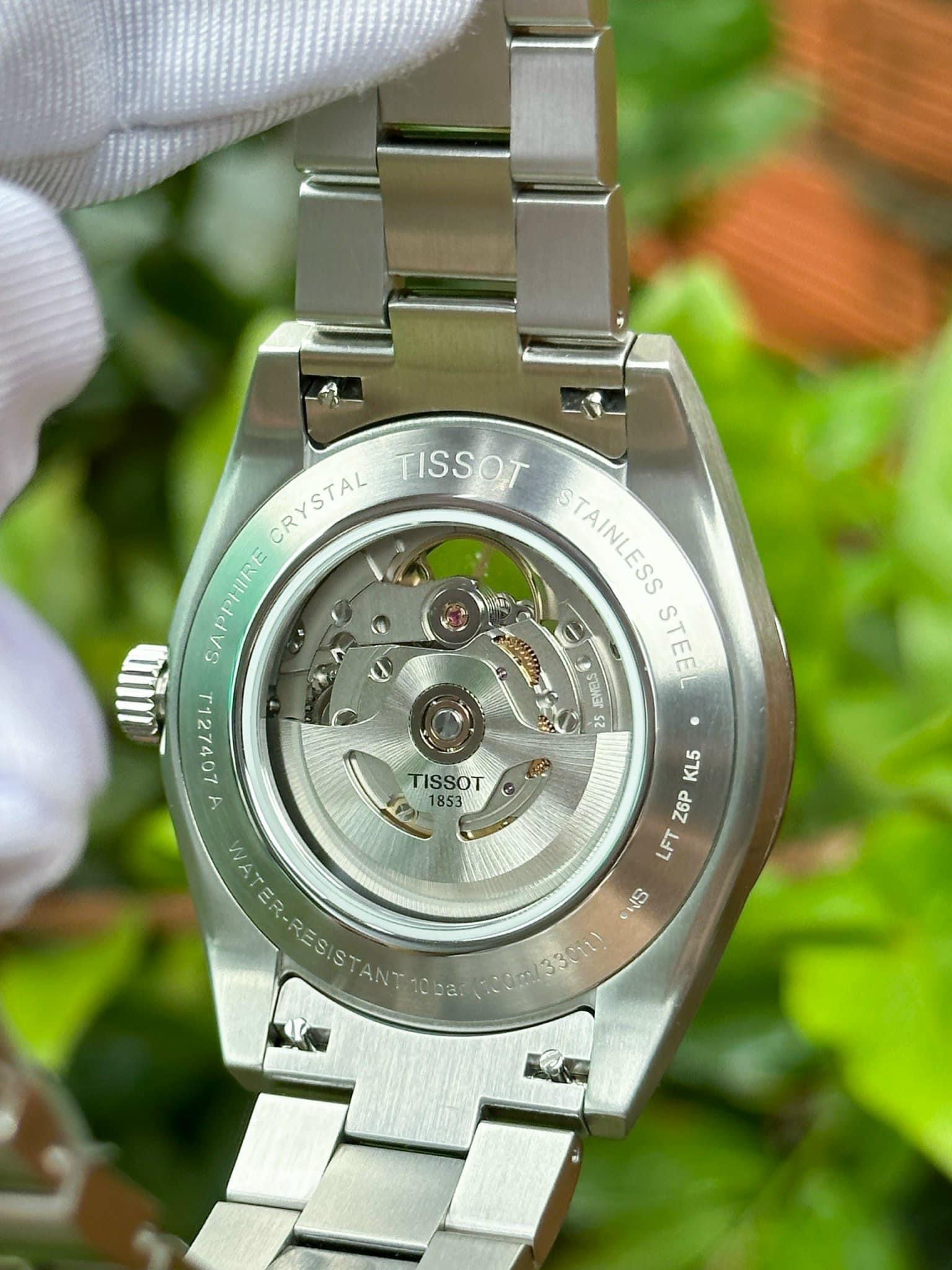 Ảnh 4 của (ĐỒNG HỒ NAM) (New) Tissot Gentleman Open Heart T127.407.11.041.01 ( T1274071104101) 40mm