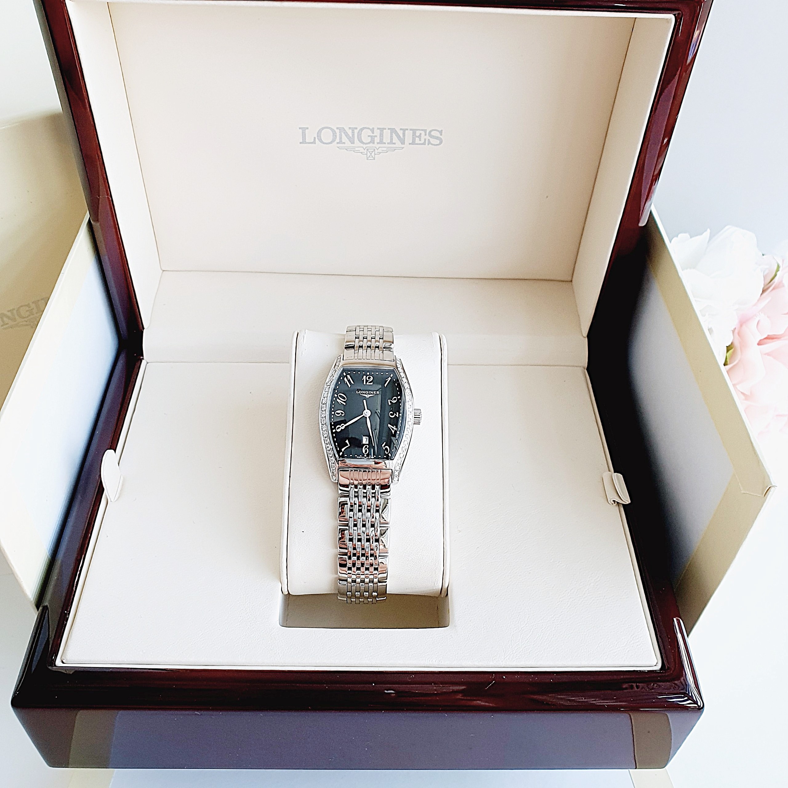 (ĐỒNG HỒ NỮ) (New) Longines Evidenza Quartz Women's Watch L2.155.0.53.6 (L21550536) 26x30x8.1mm