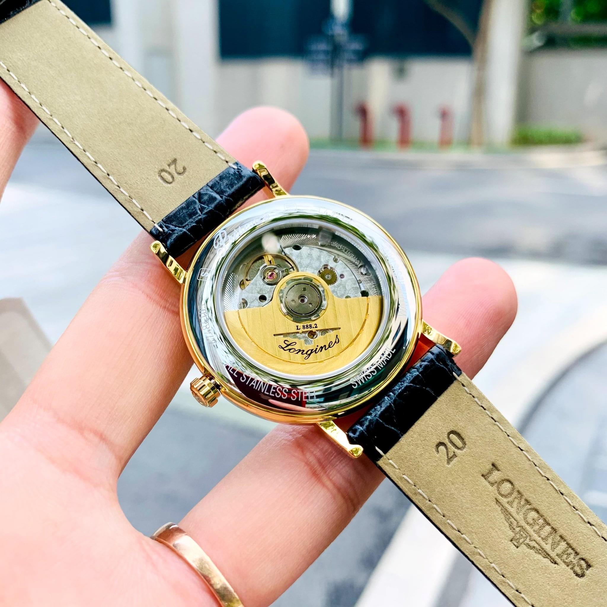 Ảnh 3 của (ĐỒNG HỒ NỮ) (New) Longines Presence BlackGold - L4.821.2.52.2 ( L48212522 ) 34.5mm