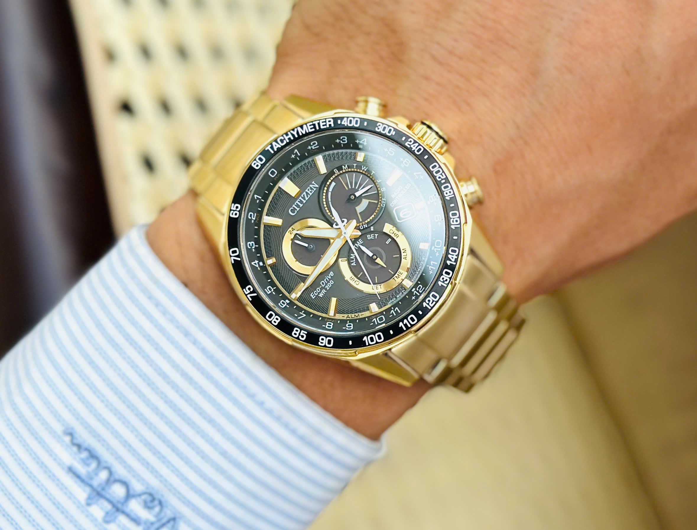 Ảnh 4 của (ĐỒNG HỒ NAM) Citizen Eco-Drive CB5912-50E Perpetual Calendar Chronograph  ( CB591250E )