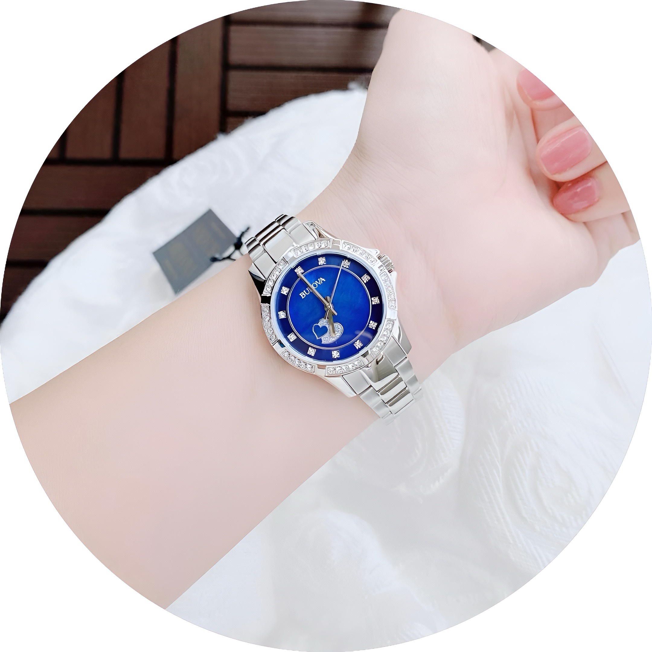 Ảnh 2 của (ĐỒNG HỒ NỮ) Bulova 96L238 Crystal Accents Watch 30mm