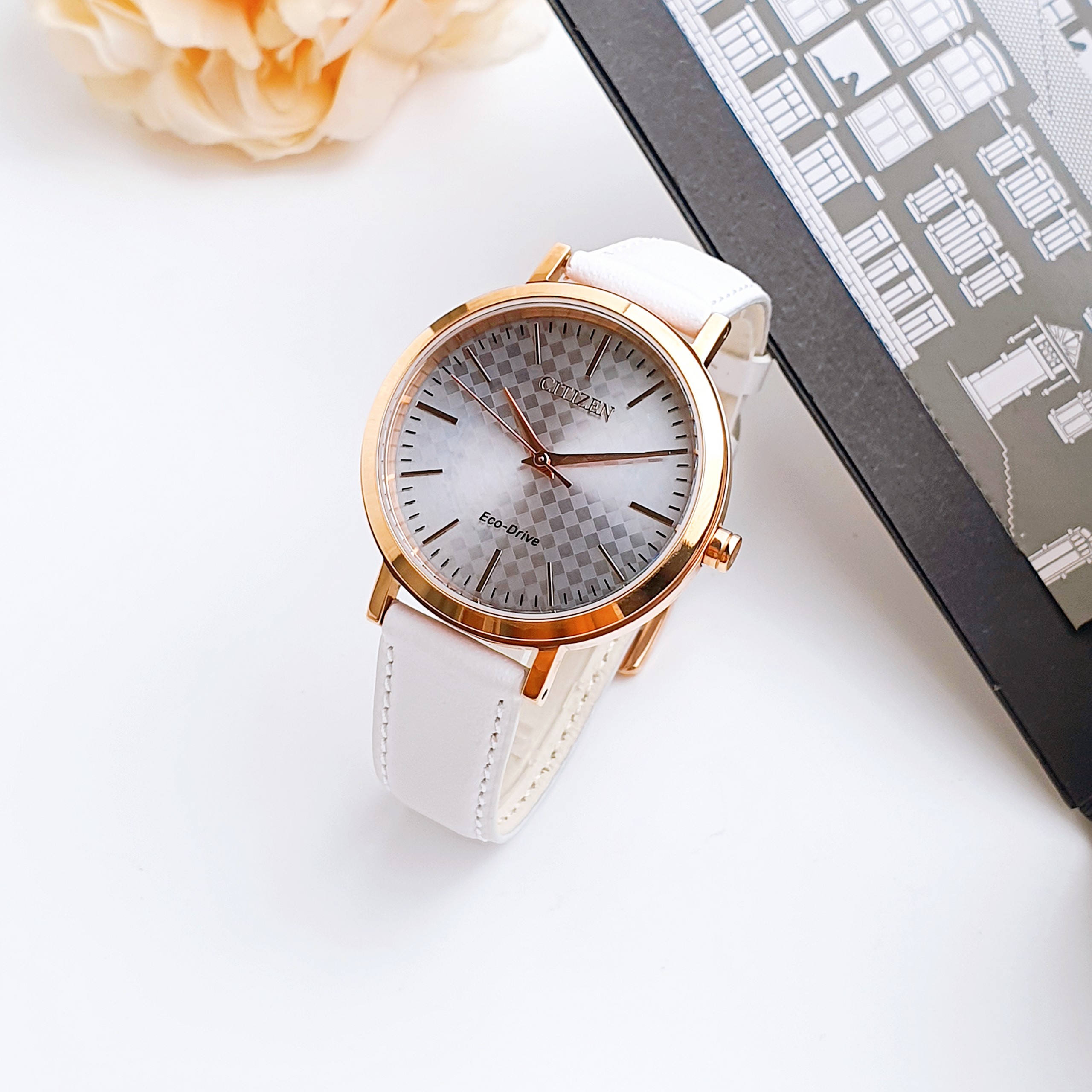 Ảnh 6 của (ĐỒNG HỒ NỮ) Citizen LTR Drive Watch EM0763-07A (Mix kèm dây da trắng) 36mm
