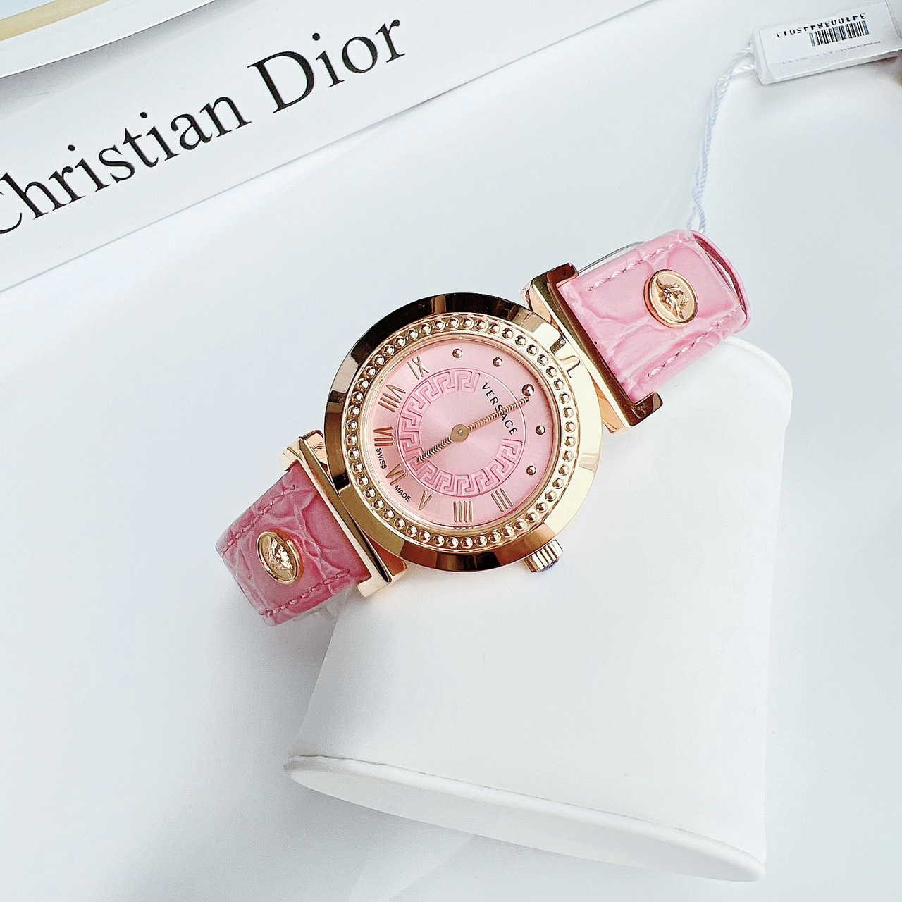 Ảnh 3 của Đồng Hồ Nữ Versace P5Q80D111S111 Quartz Vanity Pink Dial Màu Hồng Vàng