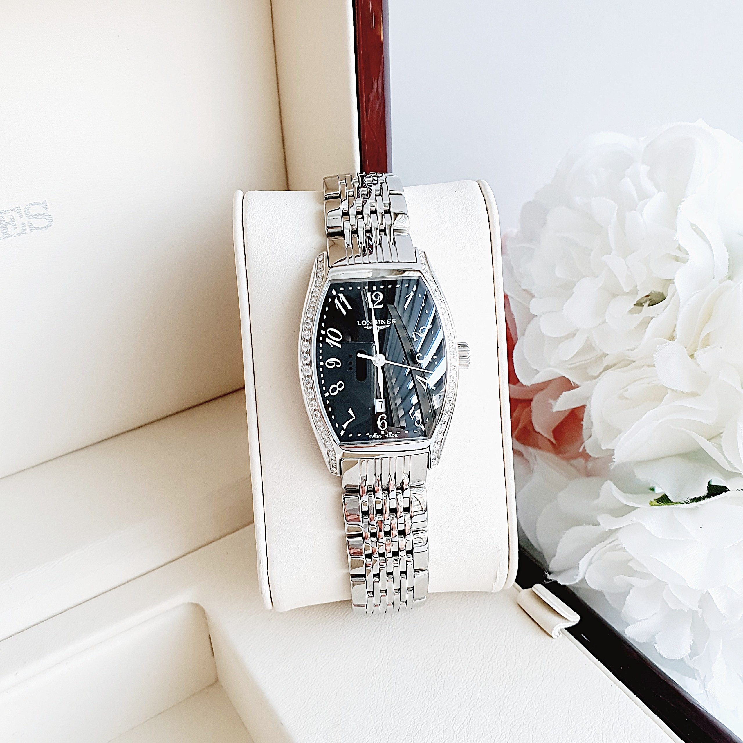Ảnh 6 của (ĐỒNG HỒ NỮ) (New) Longines Evidenza Quartz Women's Watch L2.155.0.53.6 (L21550536) 26x30x8.1mm