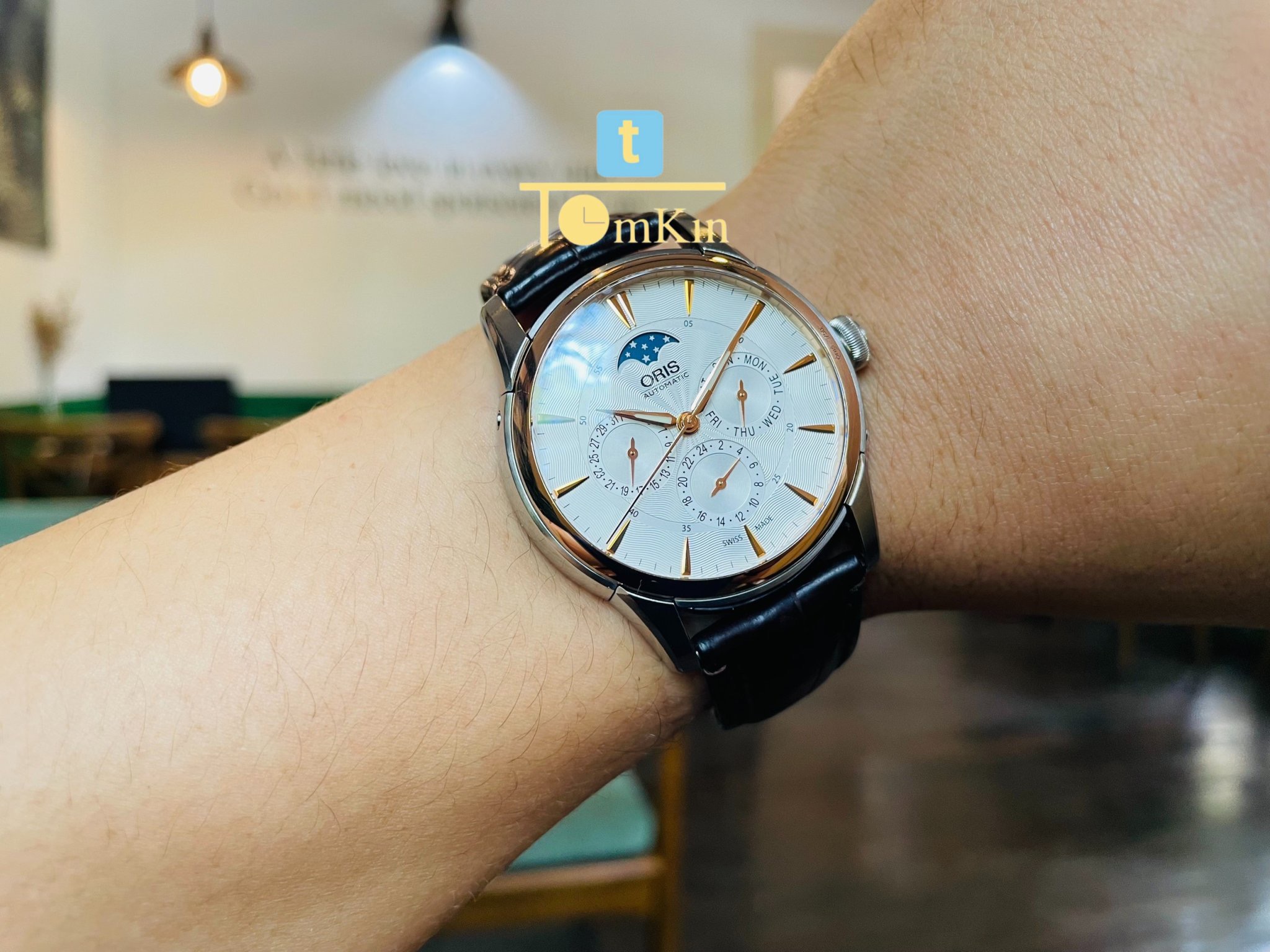 Ảnh 4 của [ORIS] Oris vàng 18k Artelier Complication 58175926351LS