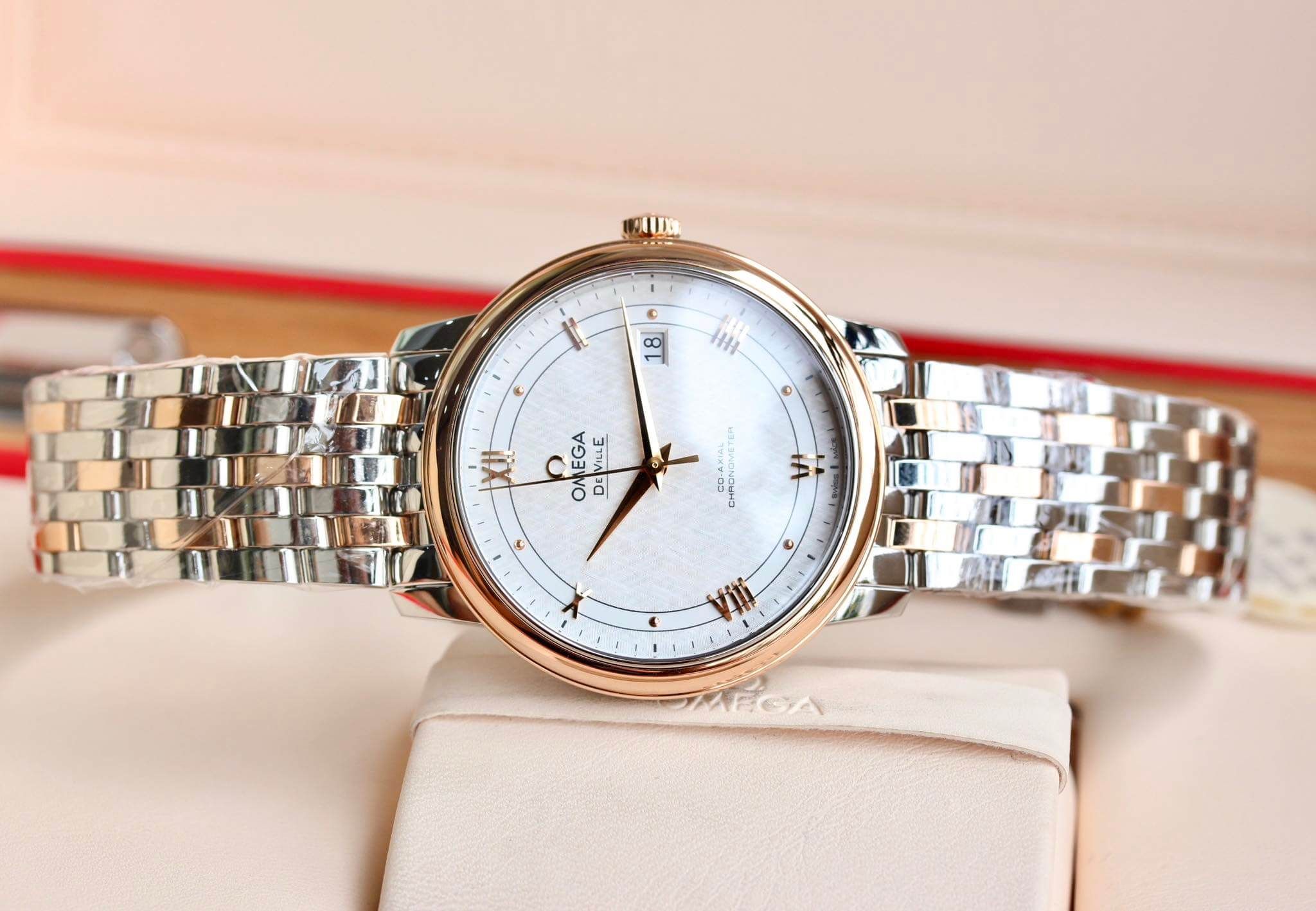Ảnh 4 của (NEW) (ĐỒNG HỒ NAM) Omega 424.20.40.20.02.002 (42420402002002) De Ville Prestige Co-Axial Chronometer39.5mm