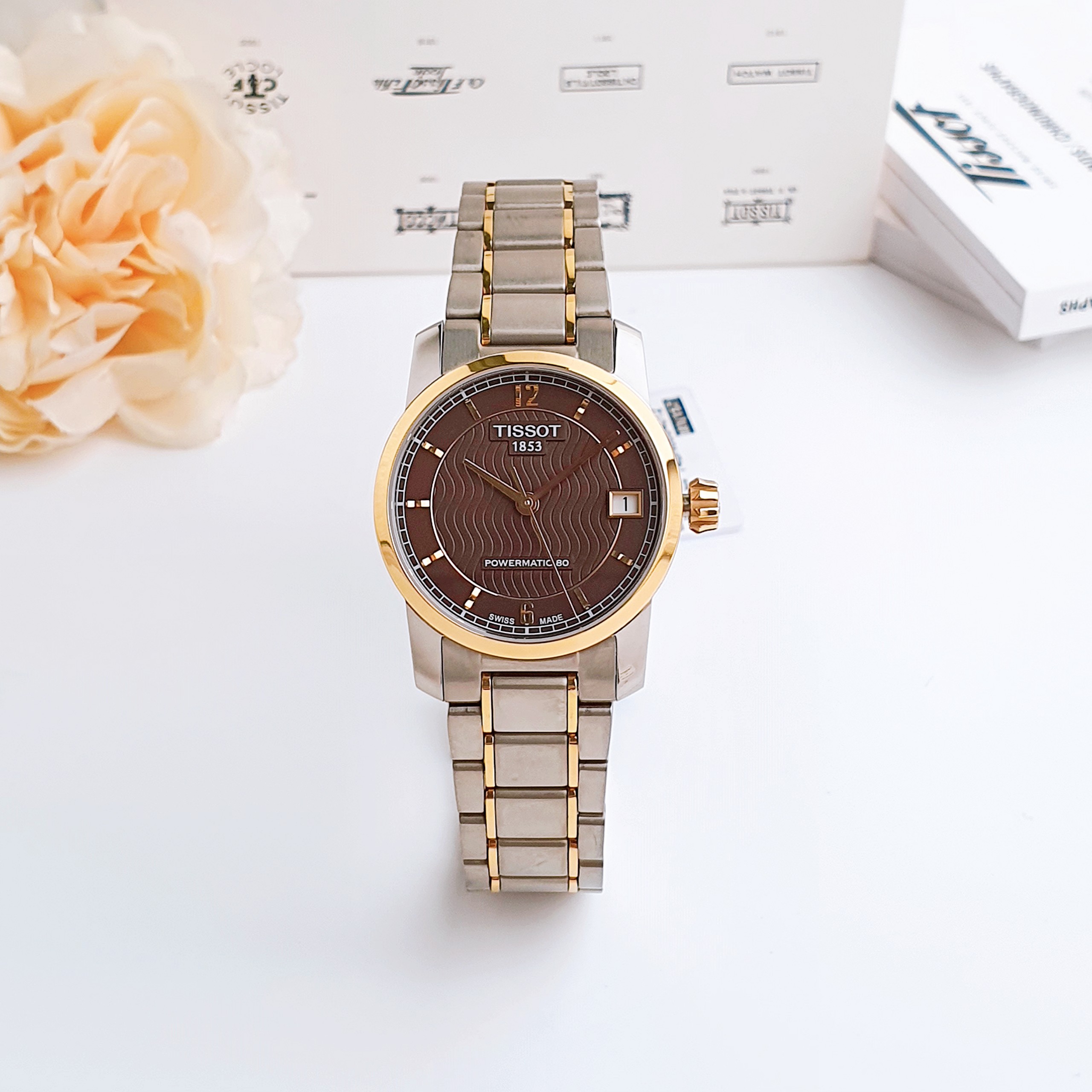 (ĐỒNG HỒ NỮ) Tissot Ladies T-Classic Titanium Automatic T087.207.55.297.00 ( T0872075529700) 32mm