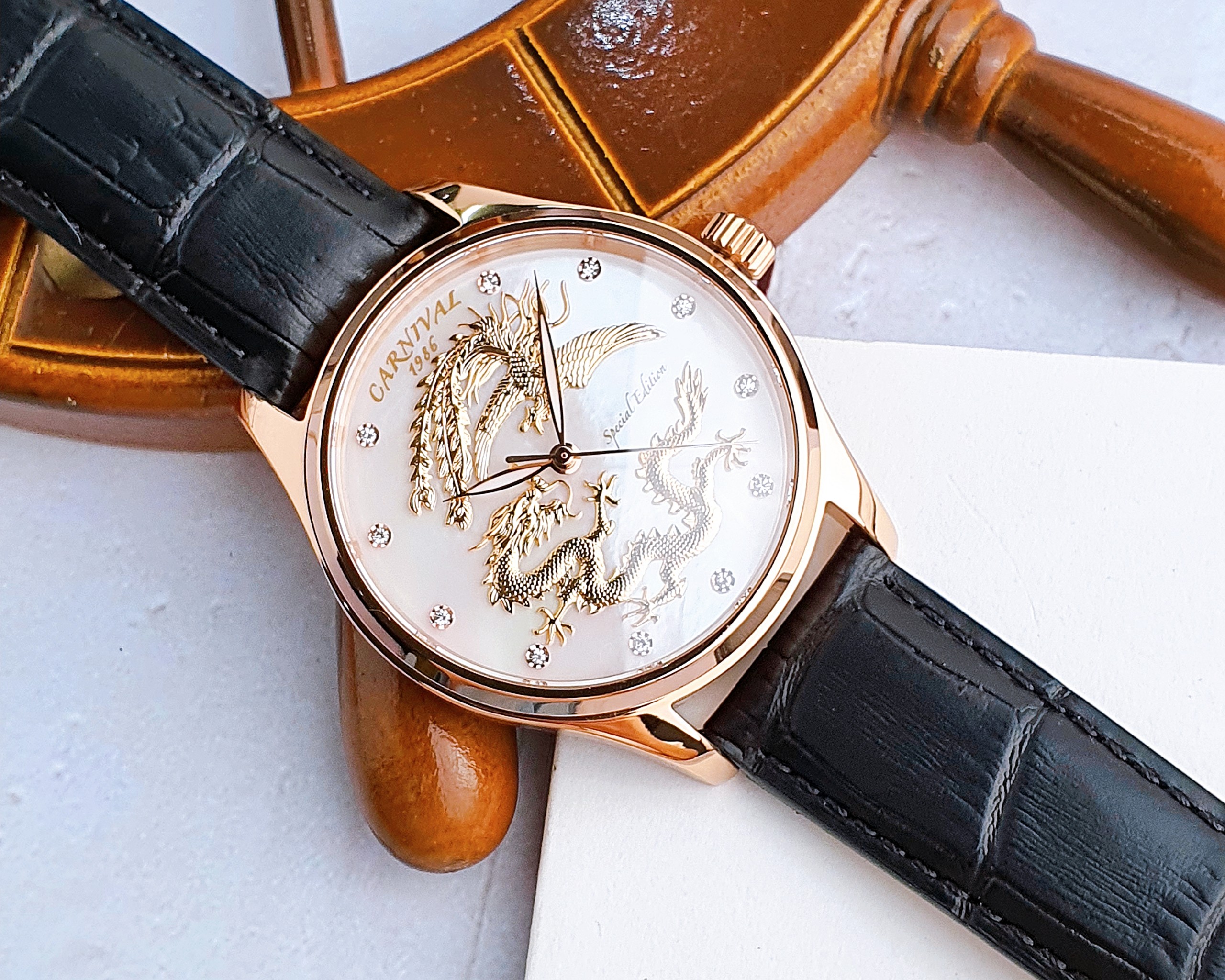 Ảnh 3 của (ĐỒNG HỒ NAM) (New) Carnival Automatic C.G8101.101.432 ( CG8101101432 ) 40mm