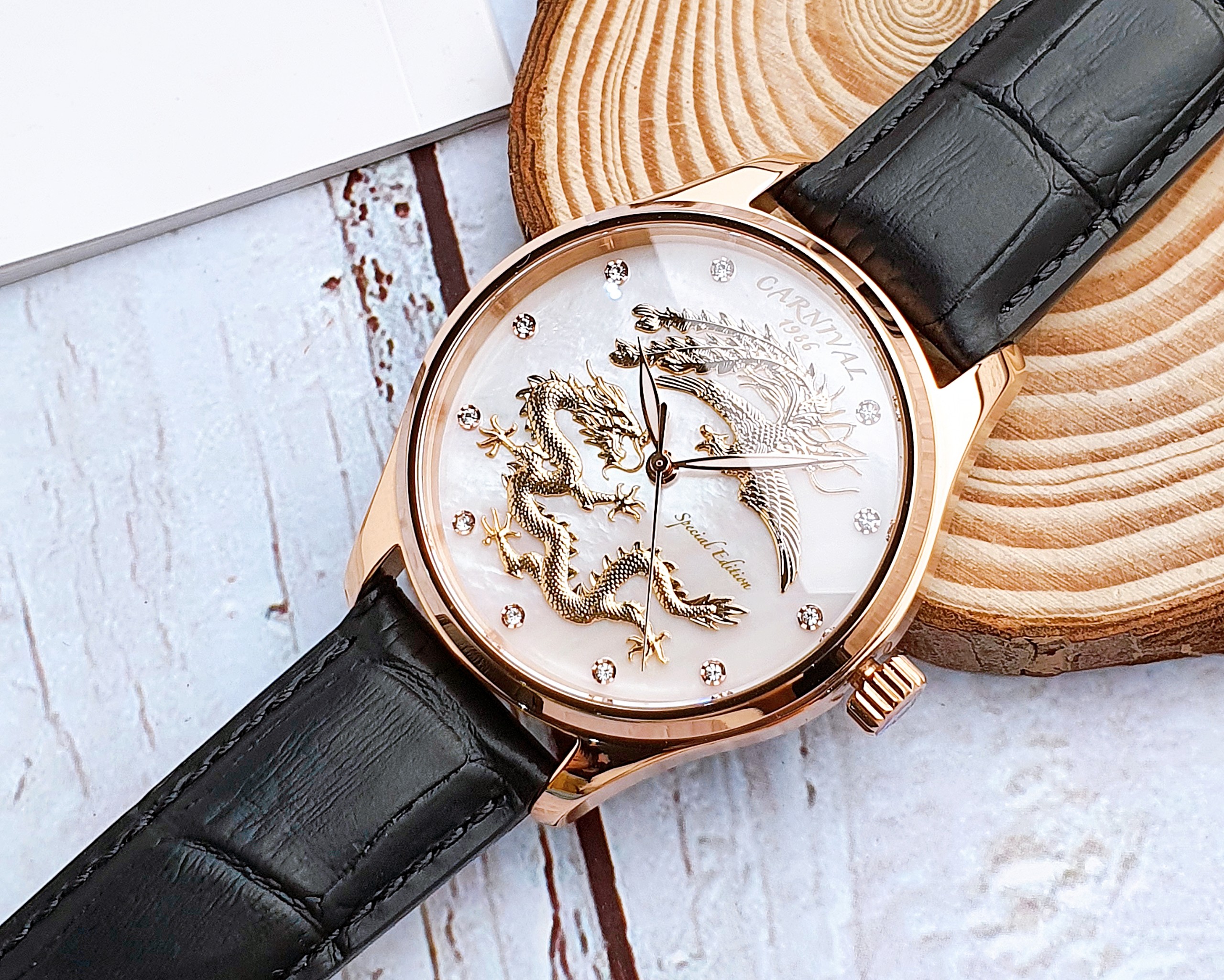 Ảnh 4 của (ĐỒNG HỒ NAM) (New) Carnival Automatic C.G8101.101.432 ( CG8101101432 ) 40mm