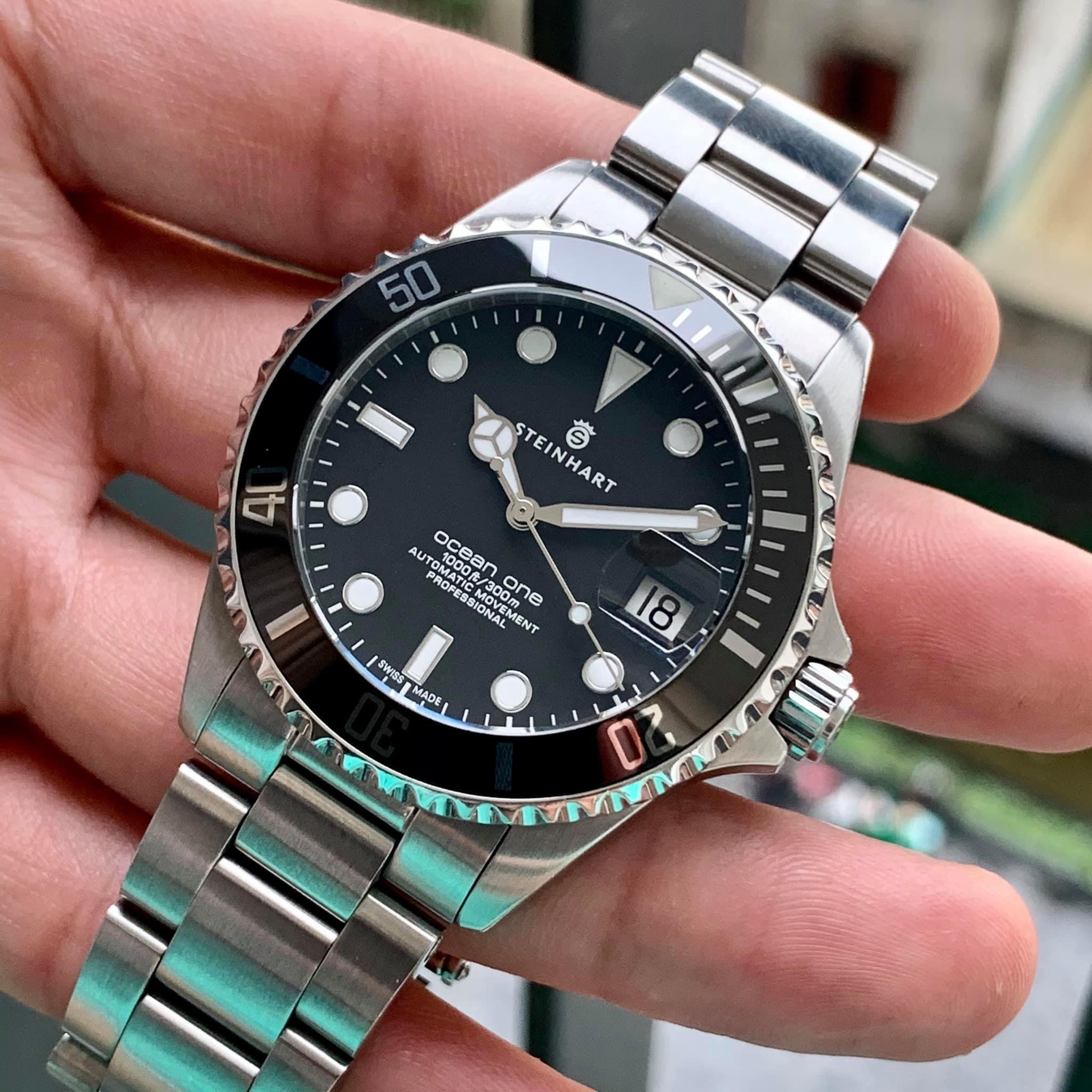 Steinhart 39mm Ceramic BLACK Fullbox đẹp chất ngất