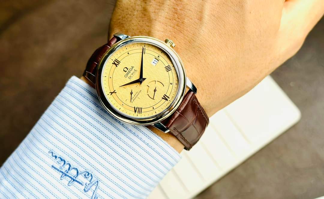 Ảnh 4 của (ĐỒNG HỒ NAM) (New) OMEGA DEVILLE PRESTIGE CO-AXIAL POWER RESERVE 424.23.40.21.08.001 42423402108001 39.5mm