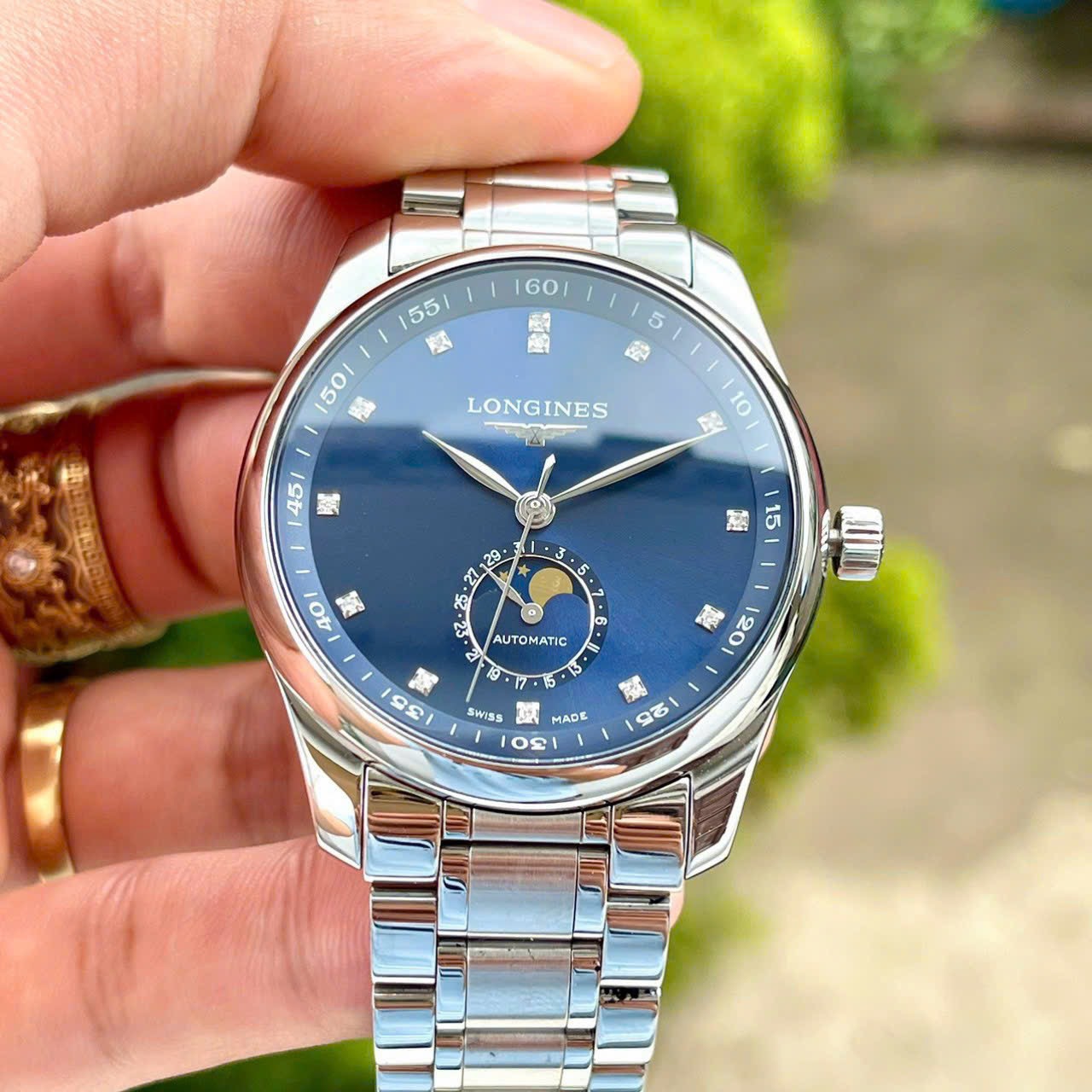 (HÀNG LƯỚT) (ĐỒNG HỒ NAM) Longines Master Moonphase Blue L2.909.4.97.6 (used) (L29094976) 40mm