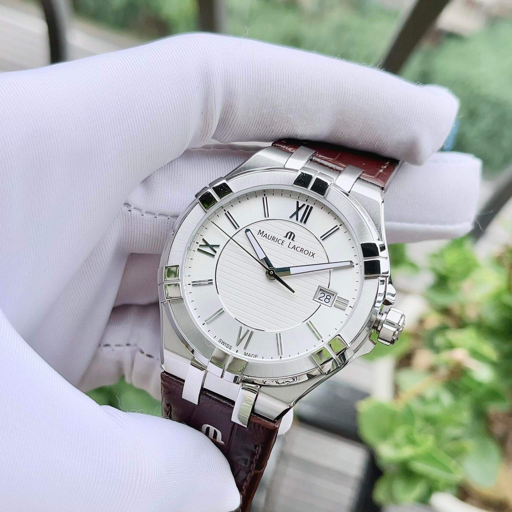 Ảnh 3 của (ĐỒNG HỒ NAM) (New) Maurice Lacroix Aikon Date 42mm AI1008-SS001-130-1 (AI1008SS0011301)