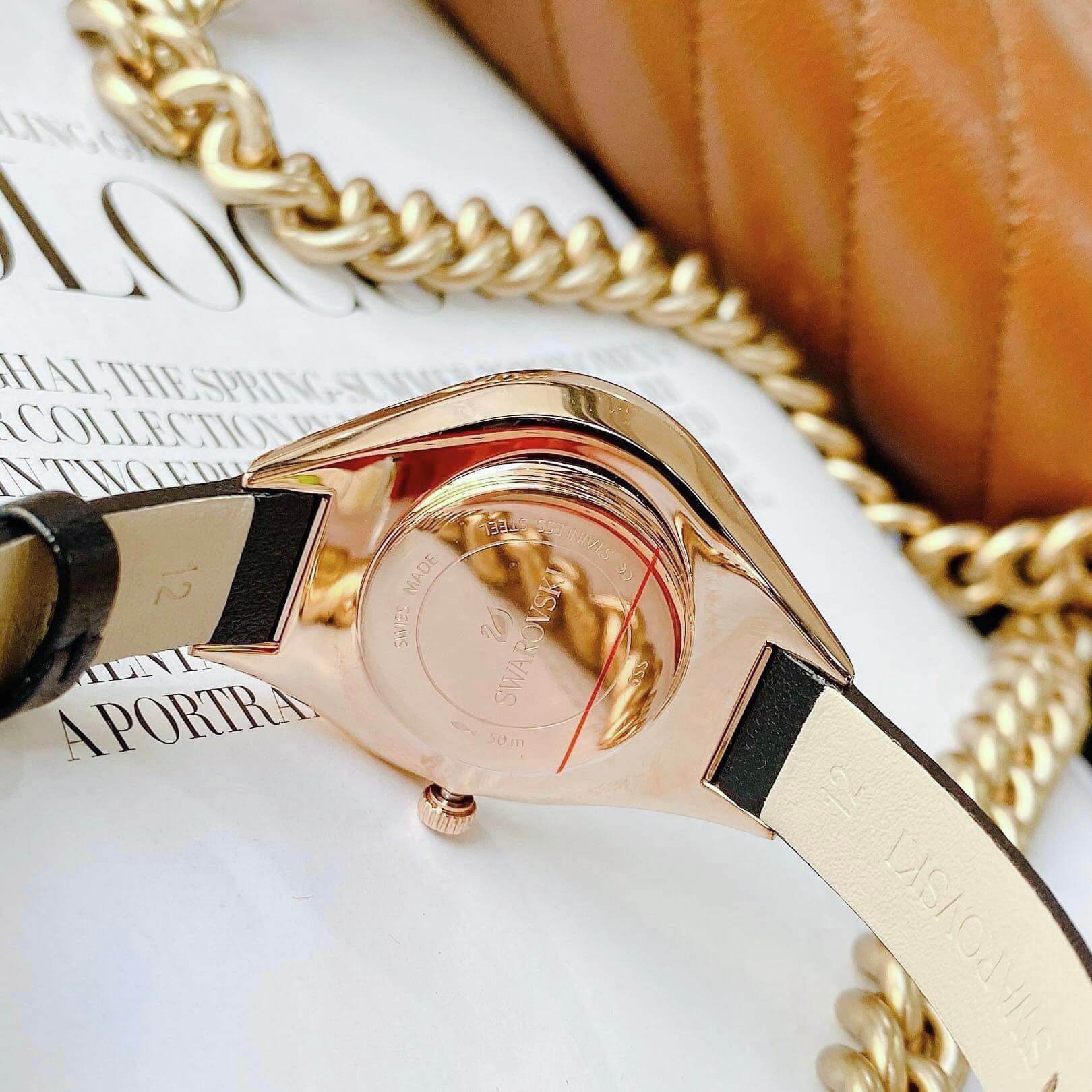 Ảnh 5 của Đồng Hồ Nữ Swarovski Crystalline Sporty Watch 5547632 Màu Đen 35MM