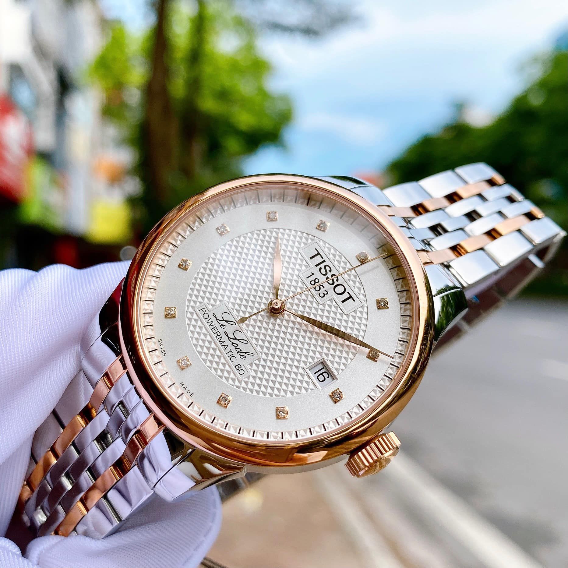 Ảnh 4 của (ĐỒNG HỒ NAM) (New) Tissot Le Locle Diamond DemiRose - T006.407.22.036.01 ( T0064072203601 ) 39.3mm