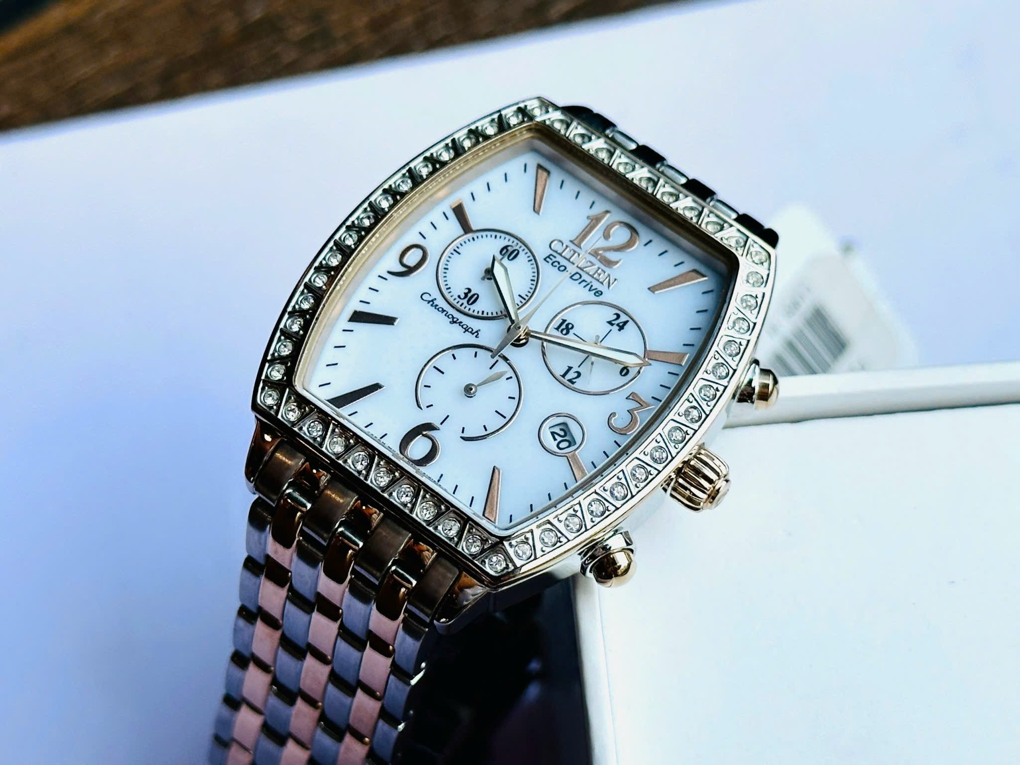 Ảnh 7 của (ĐỒNG HỒ NAM) Citizen Eco-Drive FB1276-59A 44mm phom vuông độc lạ