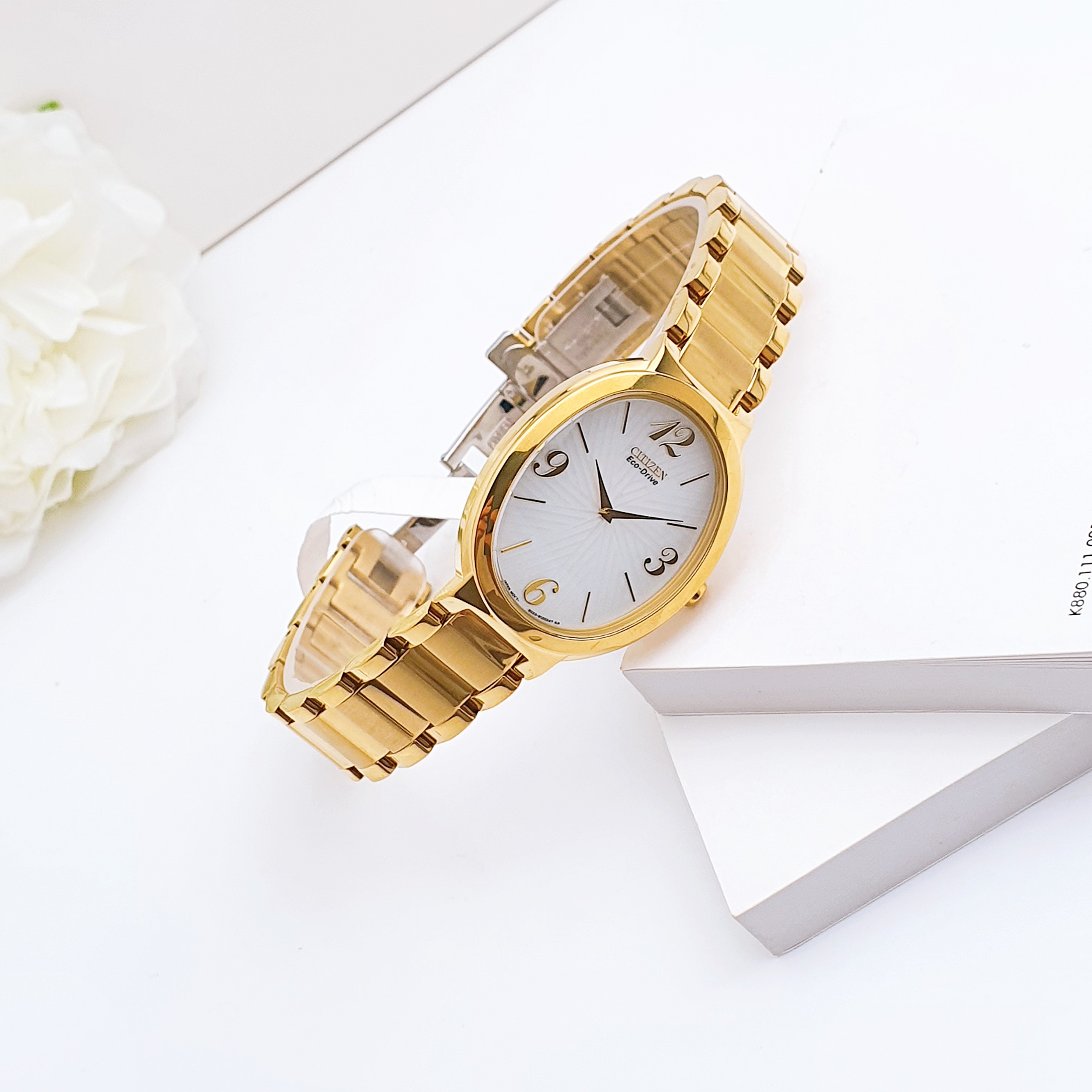 Ảnh 5 của (ĐỒNG HỒ NỮ) CITIZEN Eco Drive Silver Dial Stainless Steel Women's Watch EX1232-50A
