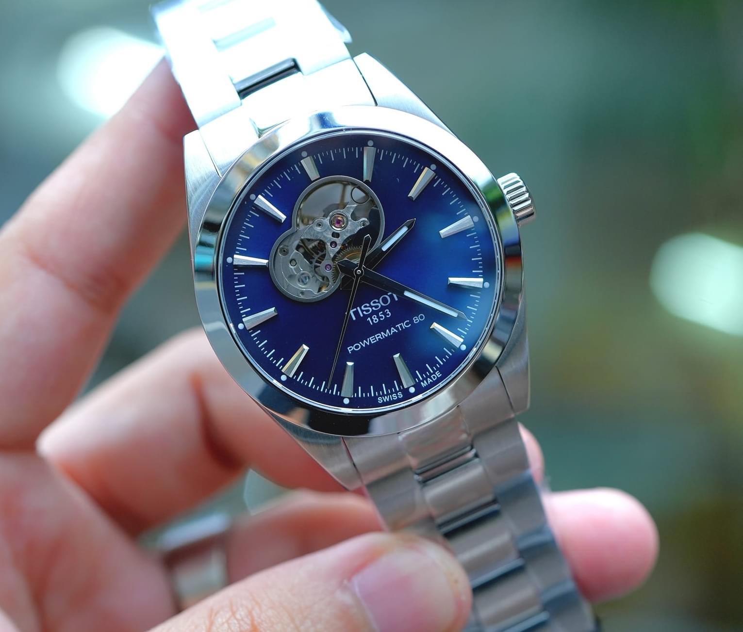 Ảnh 2 của (ĐỒNG HỒ NAM) (New) Tissot Gentleman Open Heart T127.407.11.041.01 ( T1274071104101) 40mm