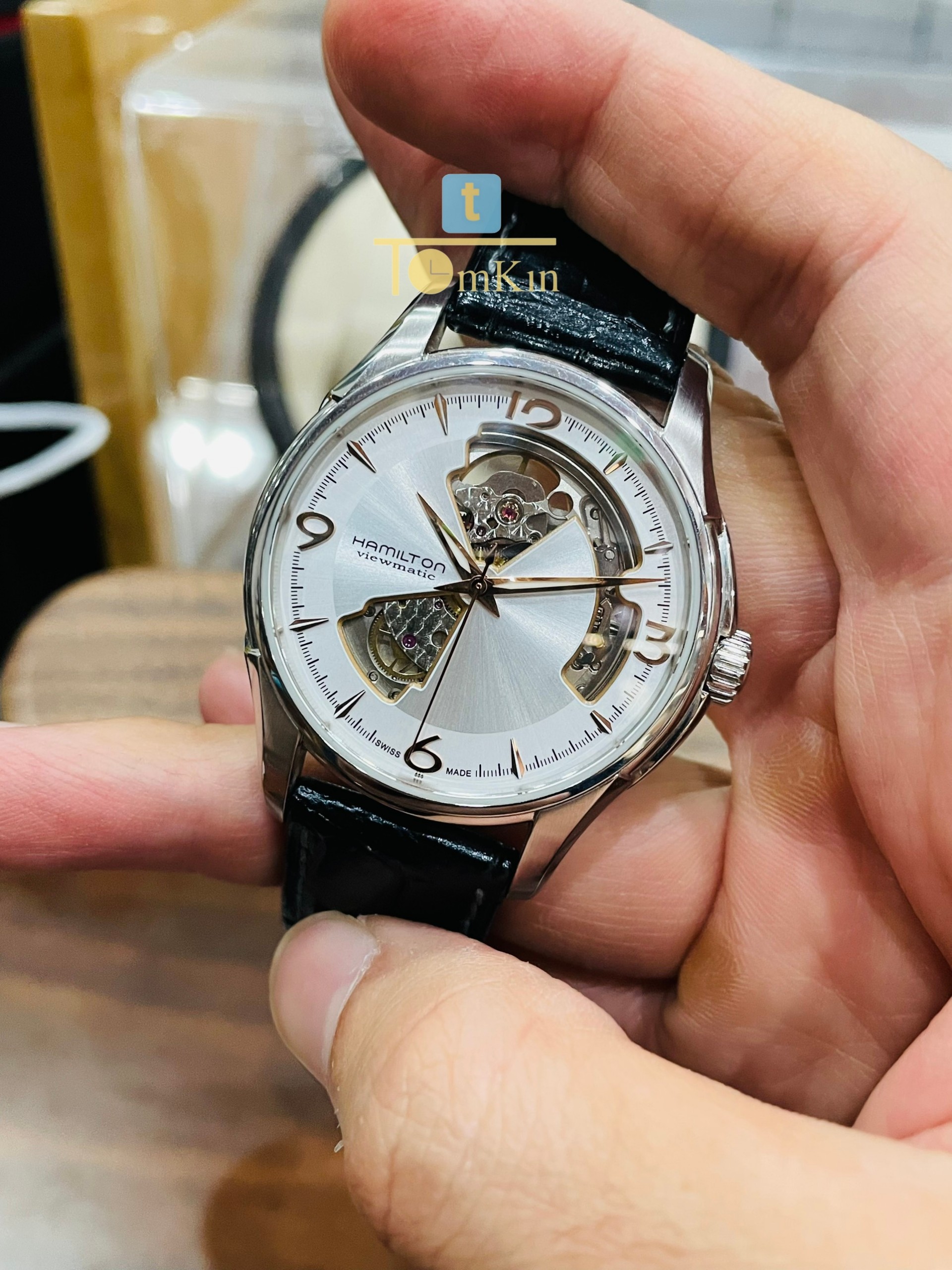 ĐỒNG HỒ NAM HAMILTON JAZZMASTER OPEN HEART ARABIC 40MM H32565555