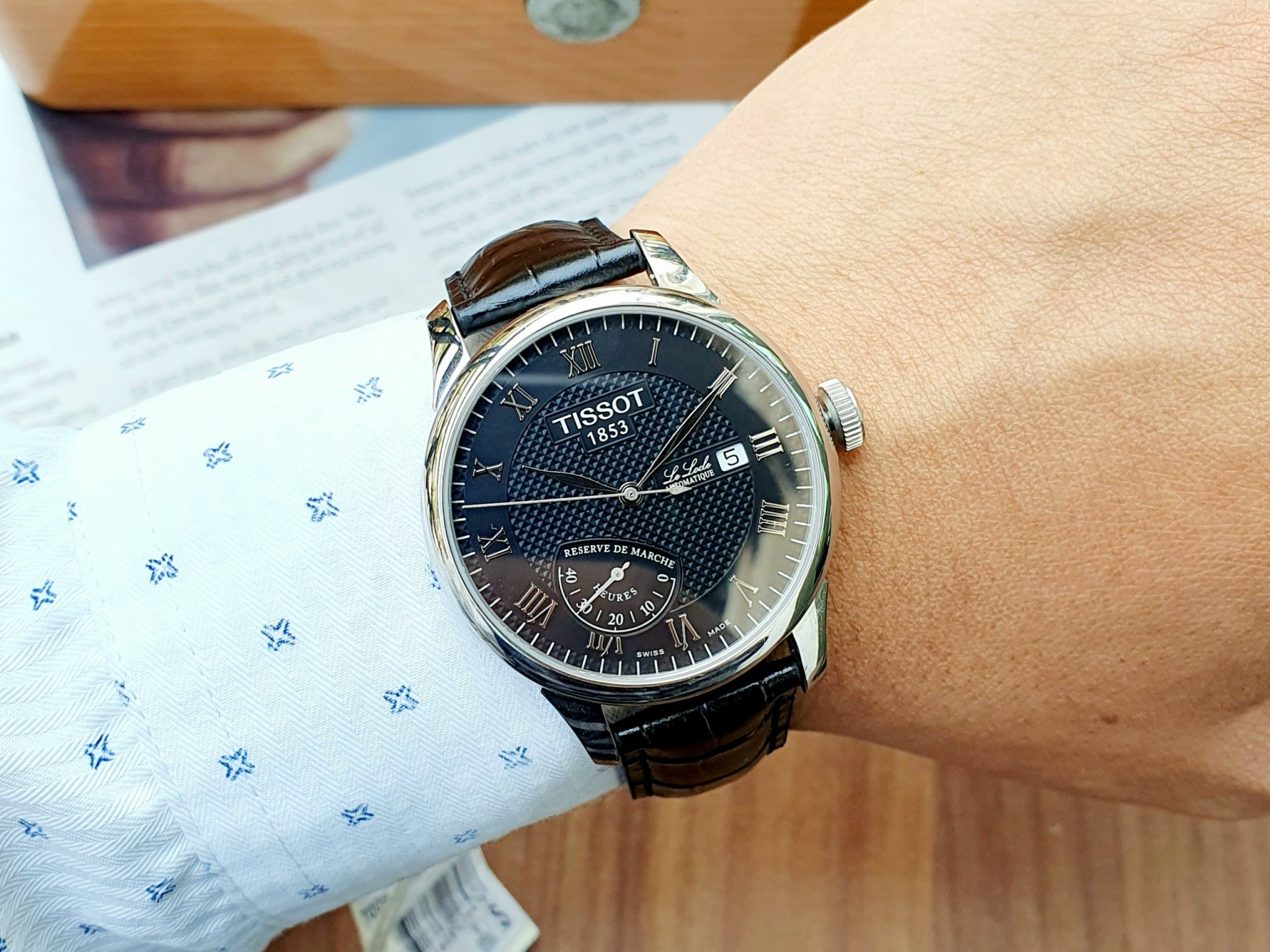 Ảnh 3 của (ĐỒNG HỒ NAM) Tissot Le Locle Automatic Power Reserve T006.424.16.053.00 (T0064241605300) 39mm