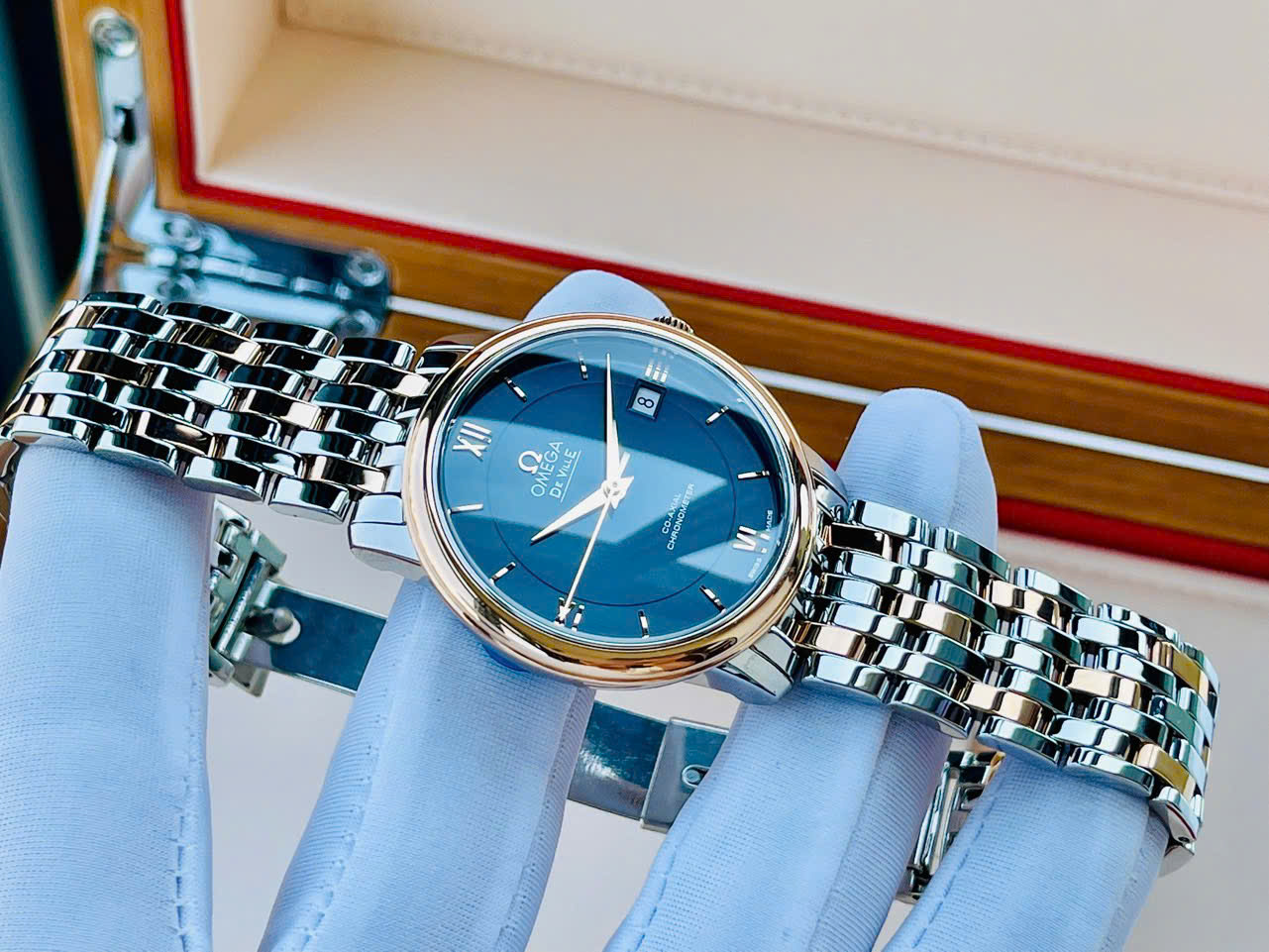 Ảnh 3 của (ĐỒNG HỒ NAM) (NEW) OMEGA DEVILLE PRESTIGE CO-AXIAL CHRONOMETER 424.20.37.20.03.002 42420372003002