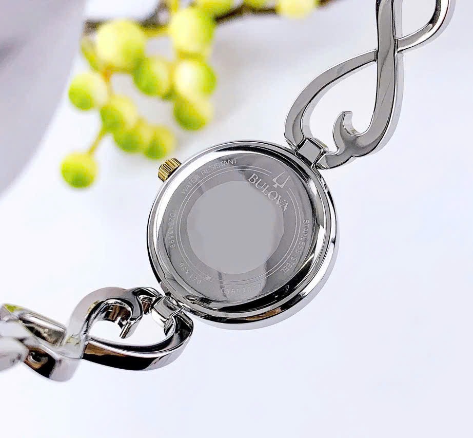 Ảnh 7 của (ĐỒNG HỒ NỮ) Bulova Crystal Quartz Silver Watch 24mm 98X120
