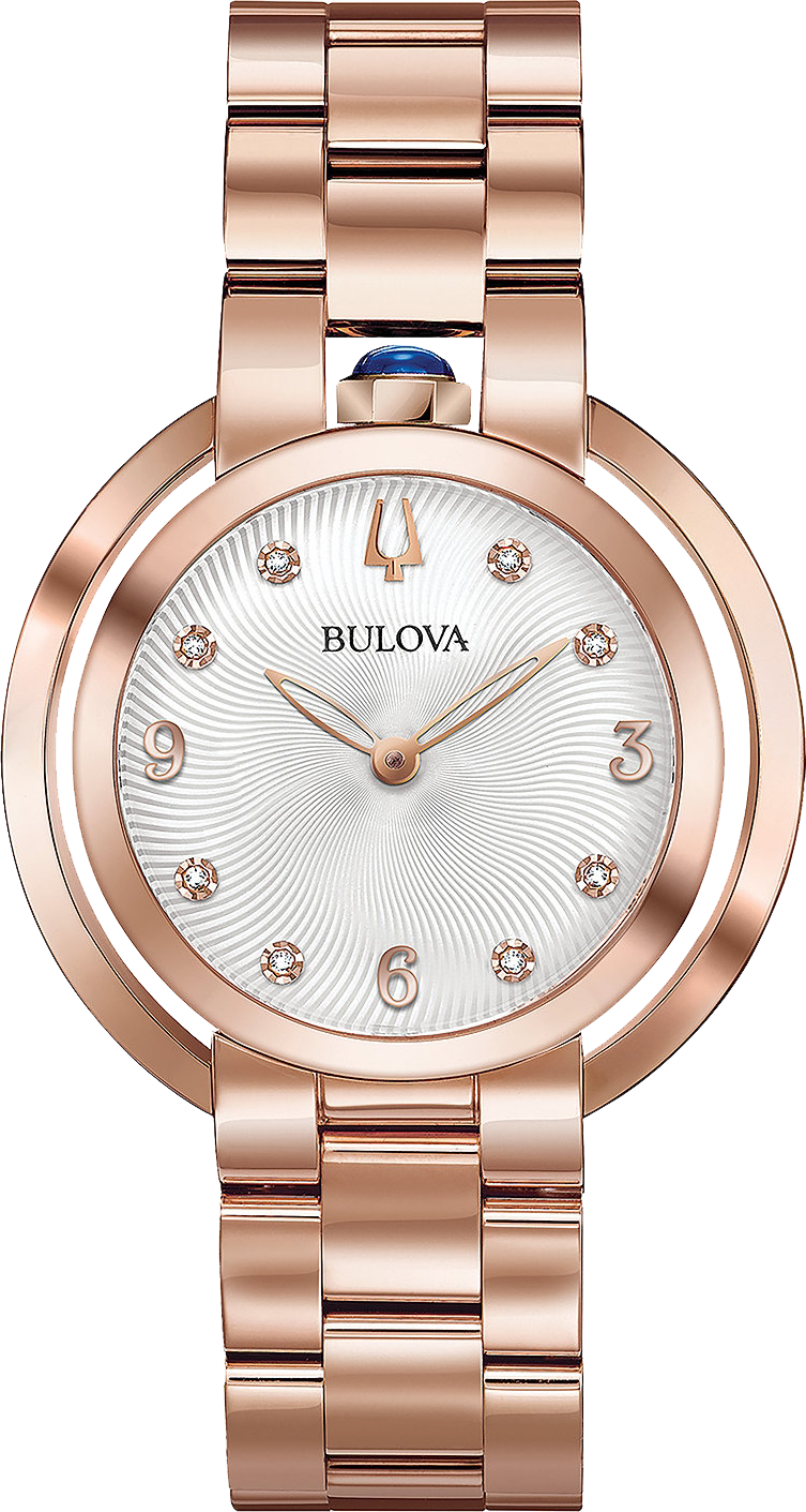 ĐỒNG HỒ NỮ Bulova 97P130 Rubaiyat Diamond-Accent Watch 35mm