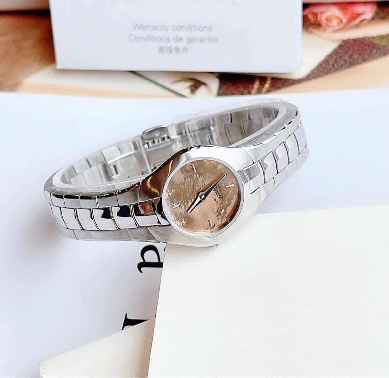 Ảnh 4 của (ĐỒNG HỒ NỮ) Tissot Lady Round Orange Dial Ladies Ladies T096.009.11.431.00 (T0960091143100) 26MM