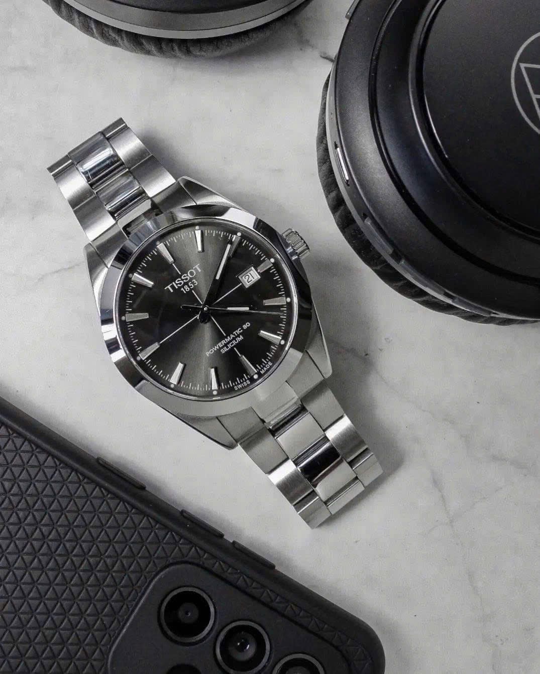 (ĐỒNG HỒ NAM) Tissot Automatic Gentleman Powermatic 80 Silicium T127.407.11.061.01 ( T1274071106101 ) 40mm
