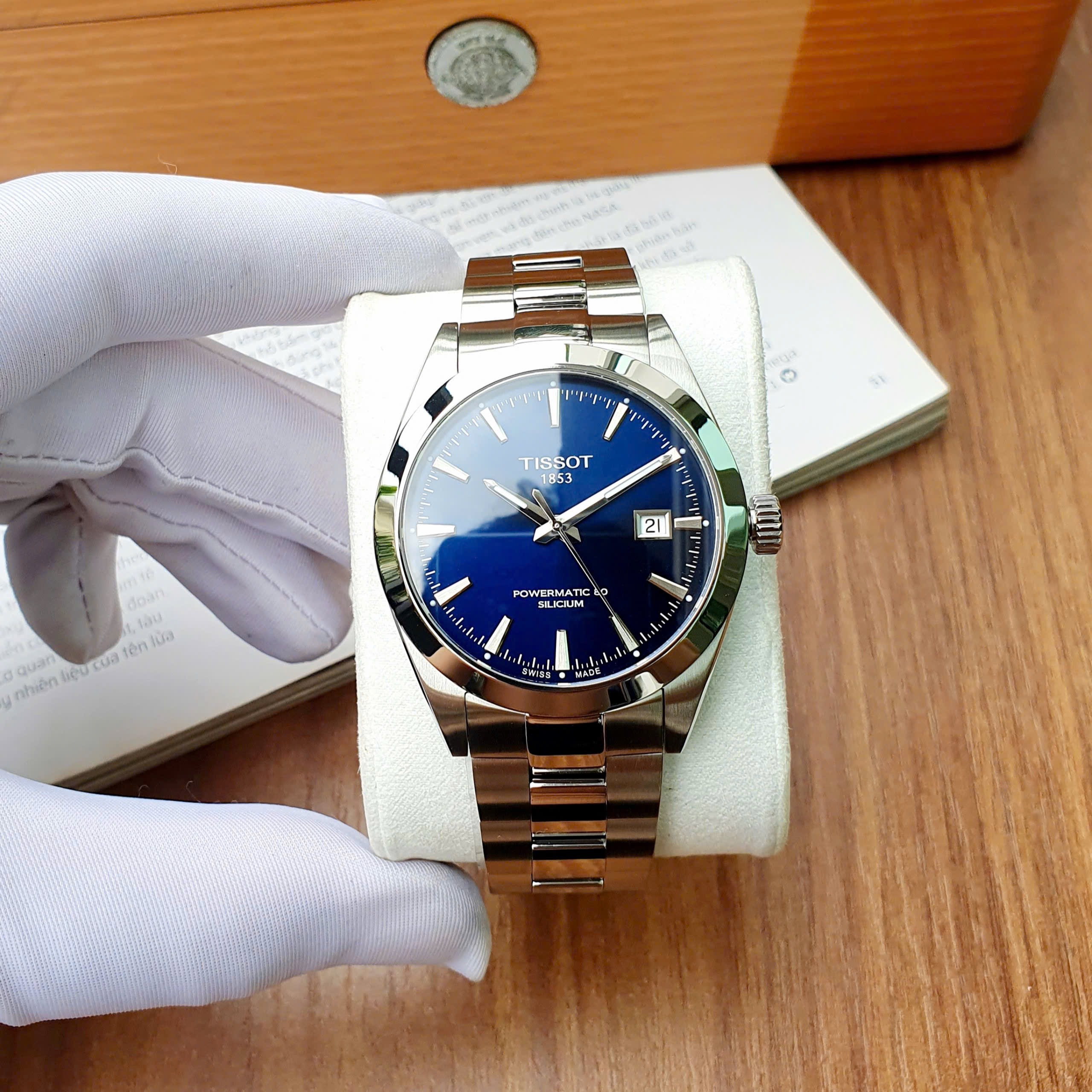 Ảnh 5 của ( ĐỒNG HỒ NAM ) Tissot Gentleman Powermatic 80 Silicium T127.407.11.041.00 ( T1274071104100  ) 40mm