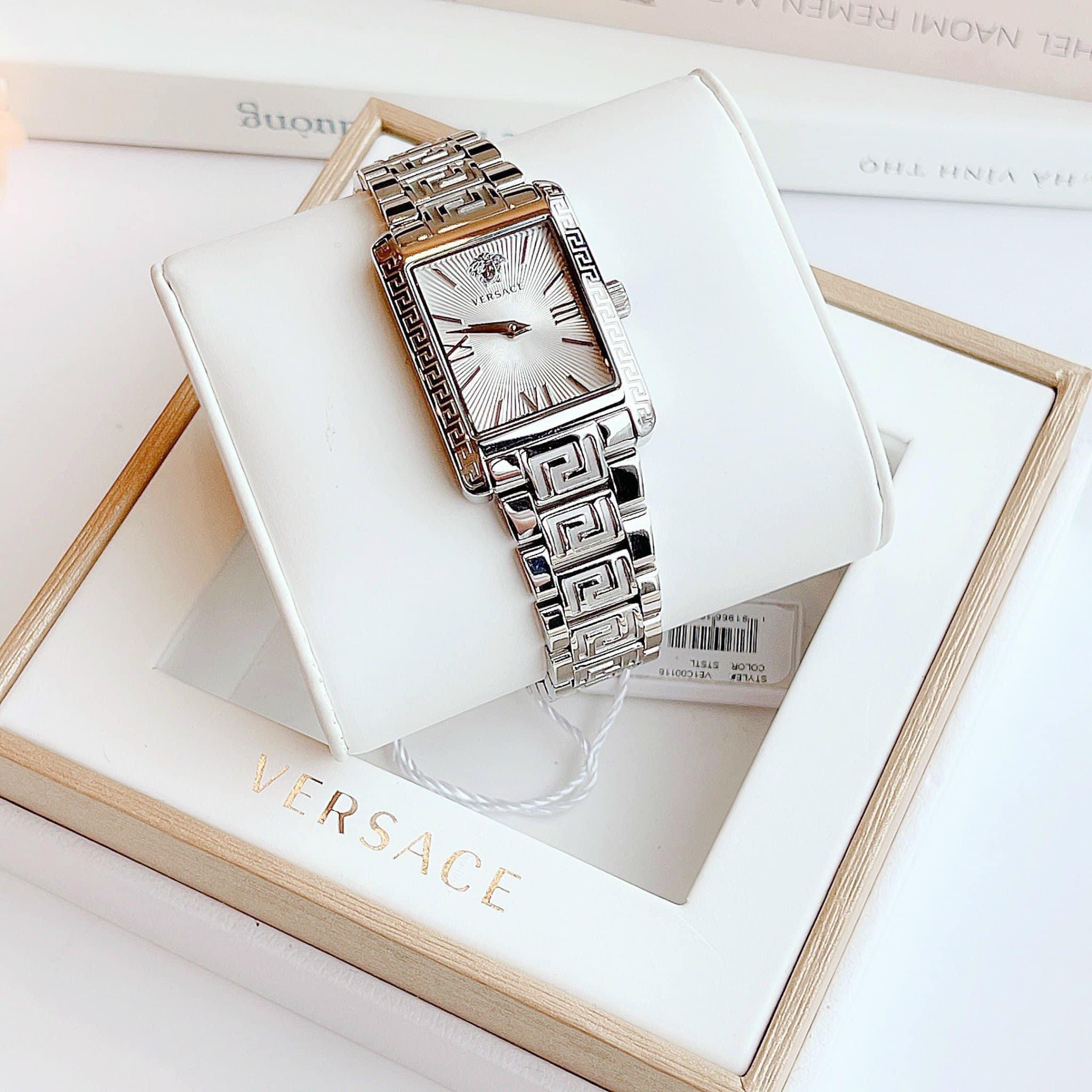 ĐỒNG HỒ NỮ Versace Tonneau Lady Bracelet Watach In White VE1C00118