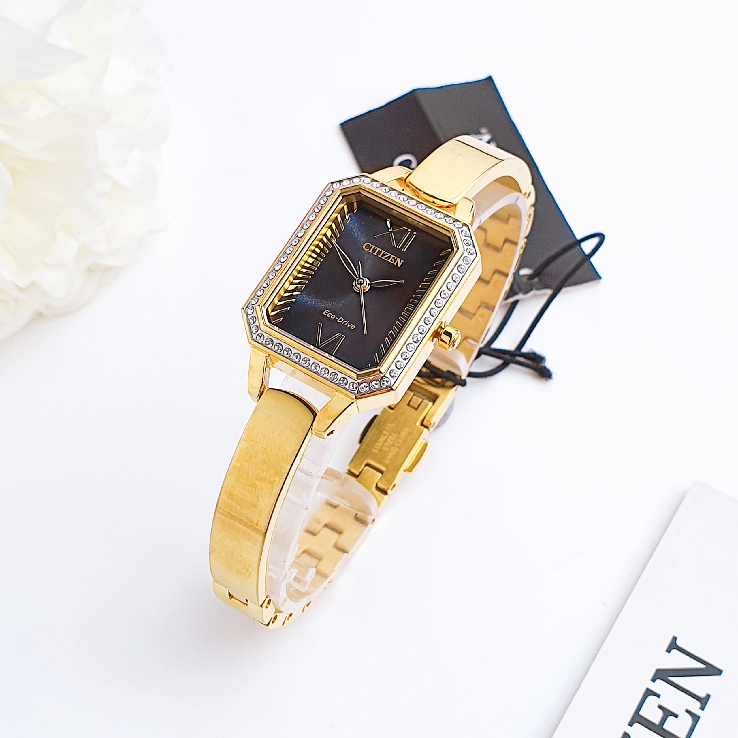 Ảnh 2 của (ĐỒNG HỒ NỮ) Citizen Eco-Drive EM0982-54E (EM098254E ) Crystal (36mm tròn)