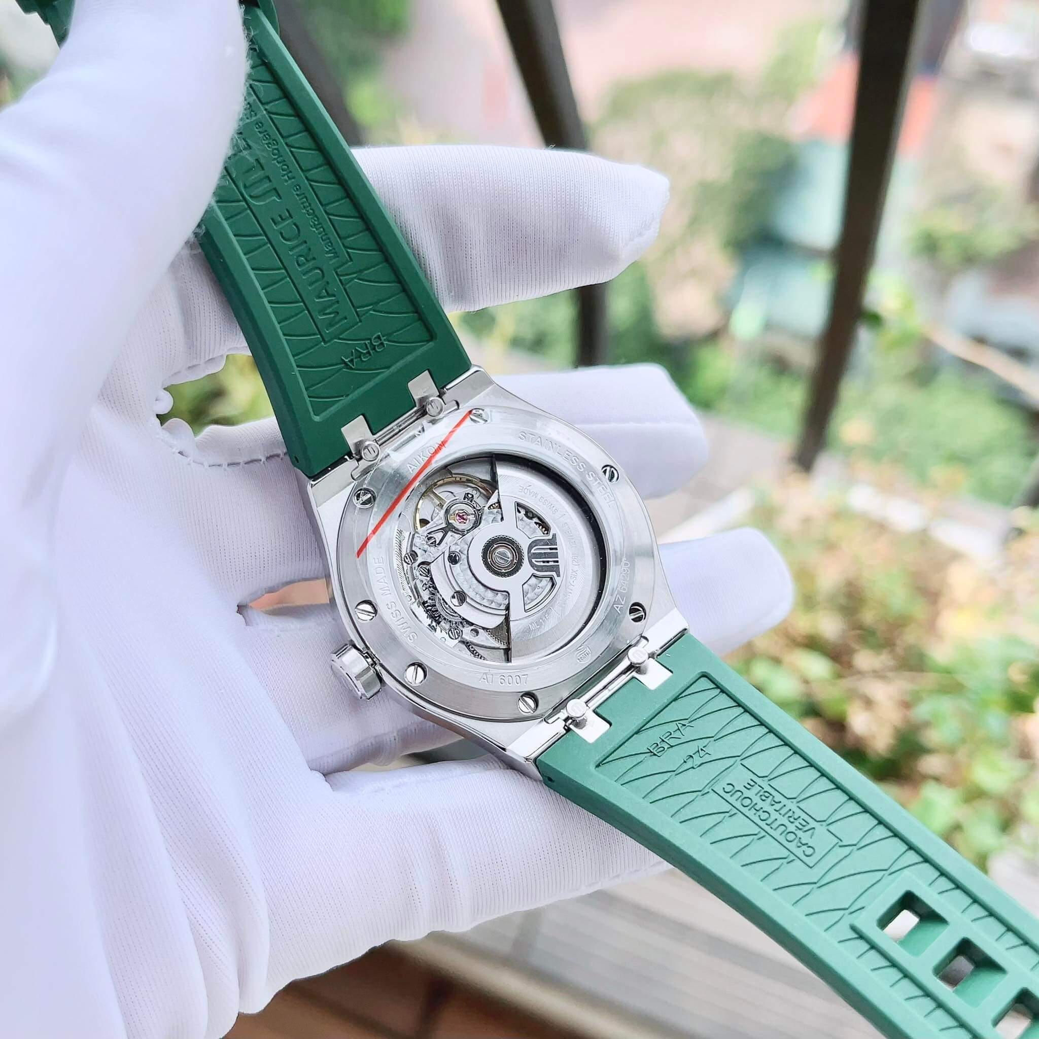 Ảnh 4 của (ĐỒNG HỒ NAM) (New) Maurice Lacroix Aikon Green 39mm AI6007-SS00F-630-D ( AI6007SS00F630D )