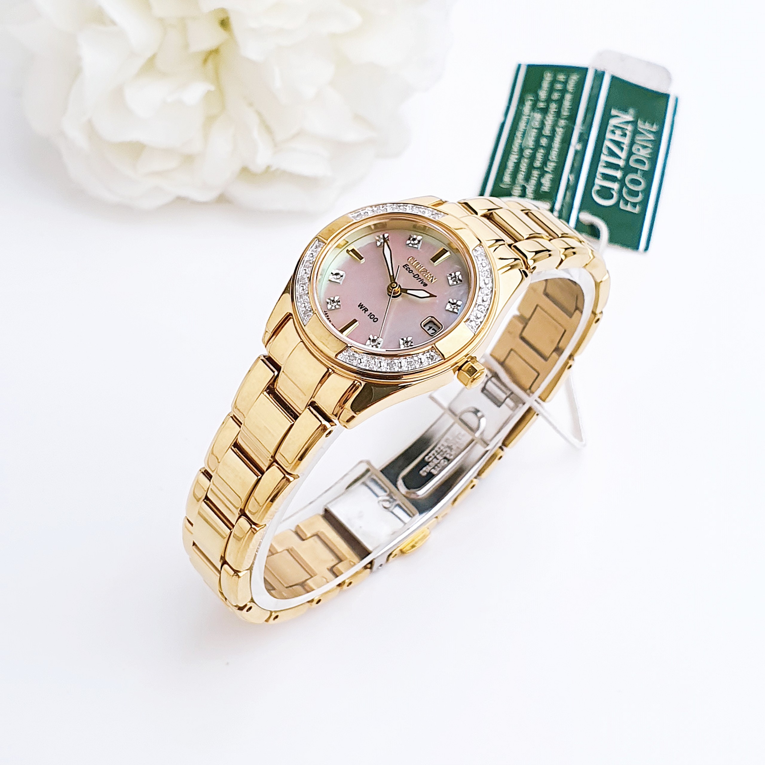 Ảnh 4 của (ĐỒNG HỒ NỮ) CITIZEN Regent Eco-Drive Mother of Pearl Dial Ladies Watch EW1822-52D ( EW182252D )